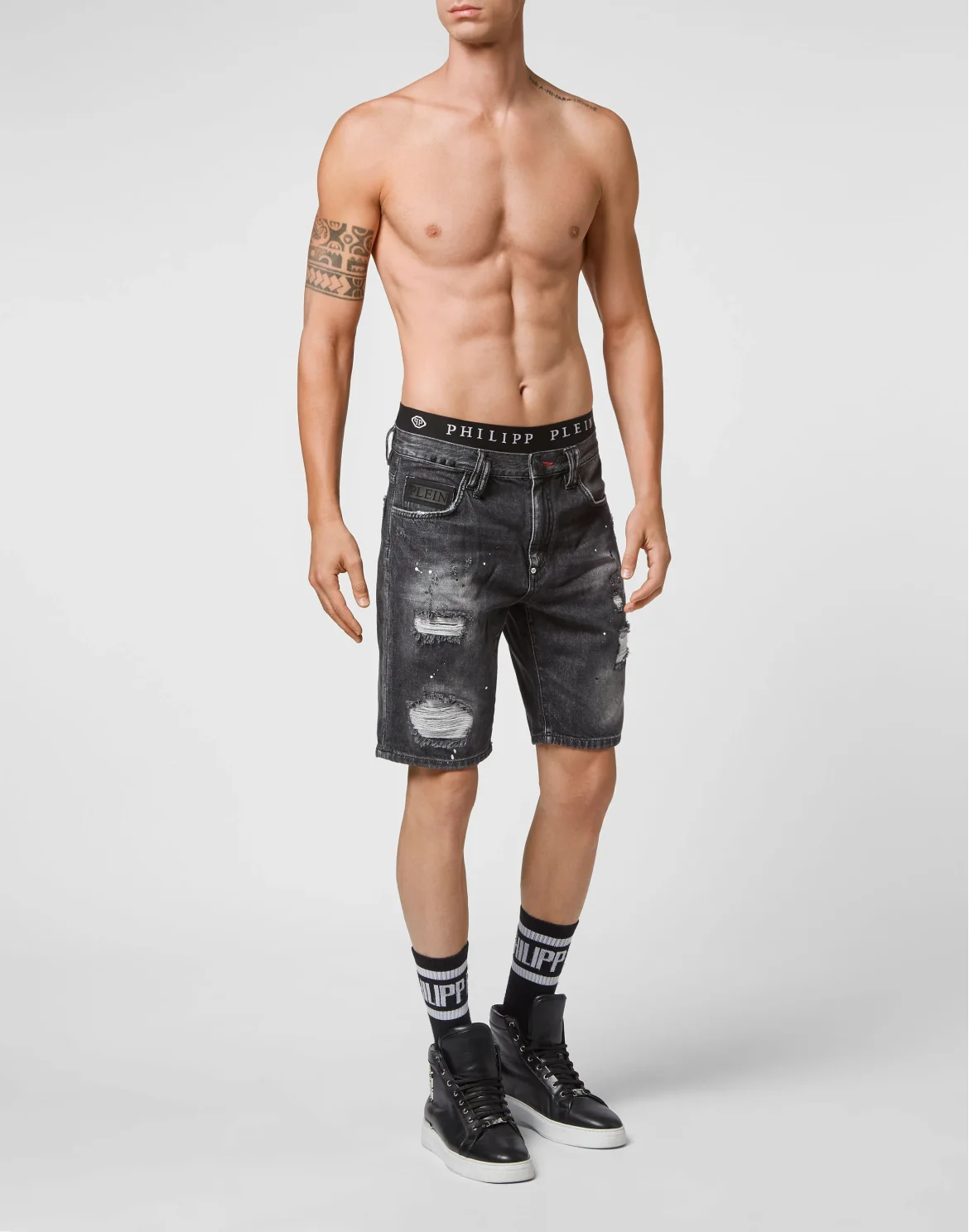 Denim Shorts Mykonos Fit, цвет: Черный