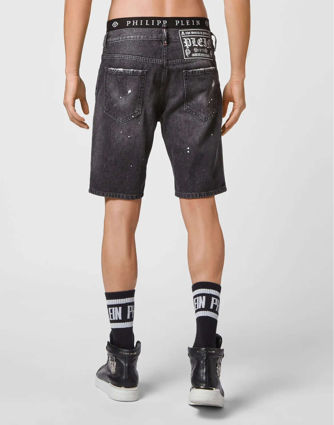 Denim Shorts Mykonos Fit, цвет: Черный