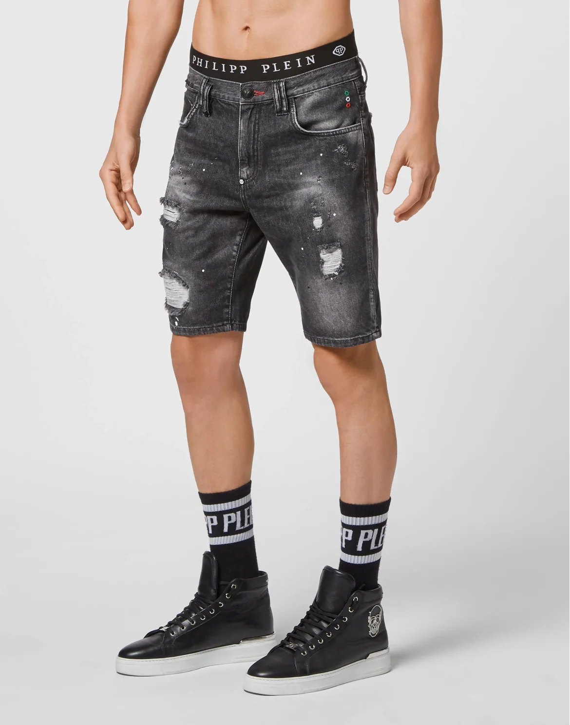 Denim Shorts Mykonos Fit, цвет: Черный
