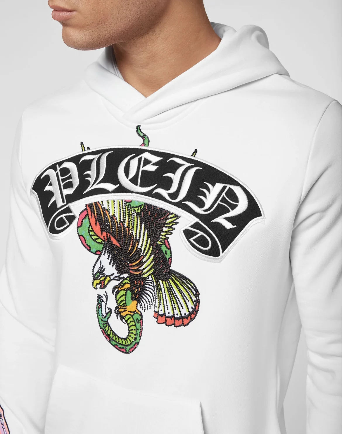 Hoodie sweatshirt Stones  Gothic Plein, цвет: Белый