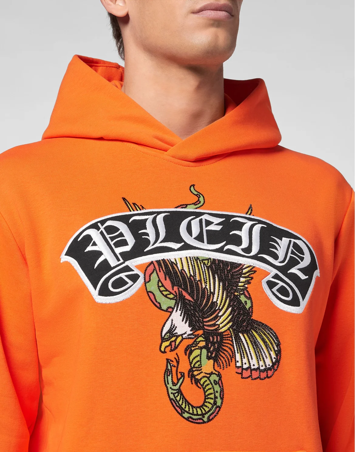 Hoodie sweatshirt Stones  Gothic Plein, цвет: Оранжевый