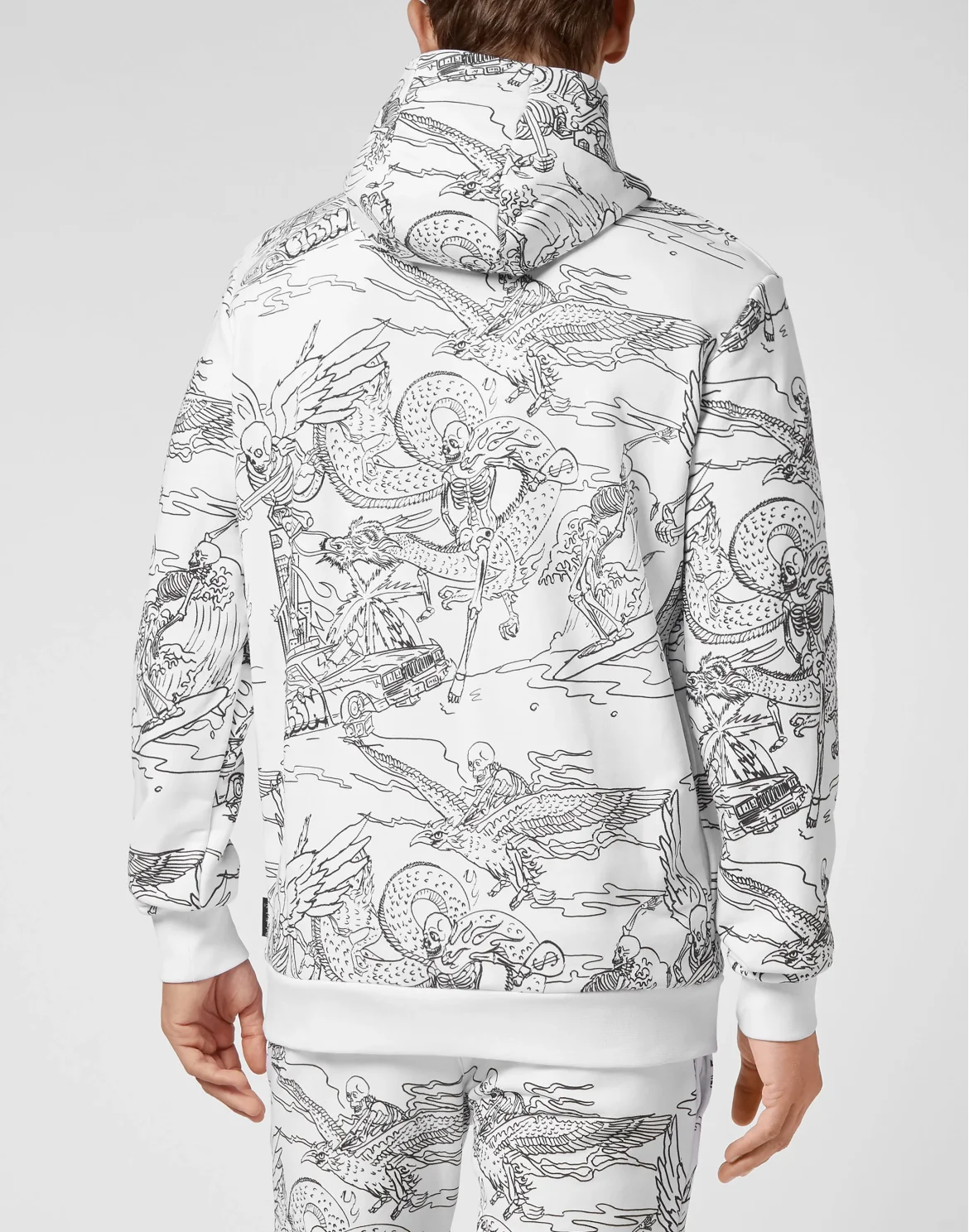 Hoodie sweatshirt Embroidered, цвет: Белый