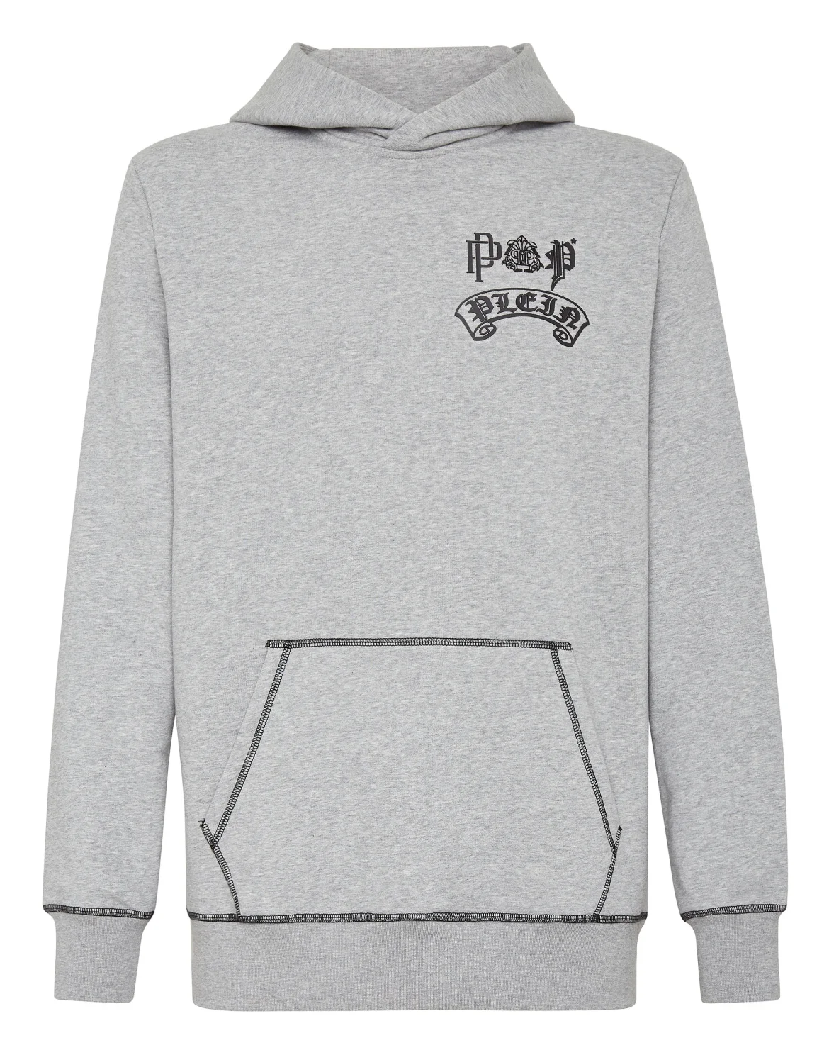 Hoodie sweatshirt Stones Gothic Plein, цвет: Серый