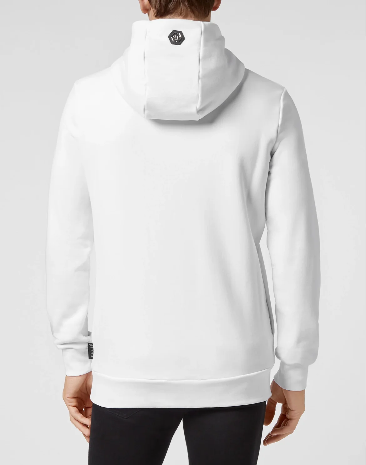 Hoodie sweatshirt Skull on fire, цвет: Белый
