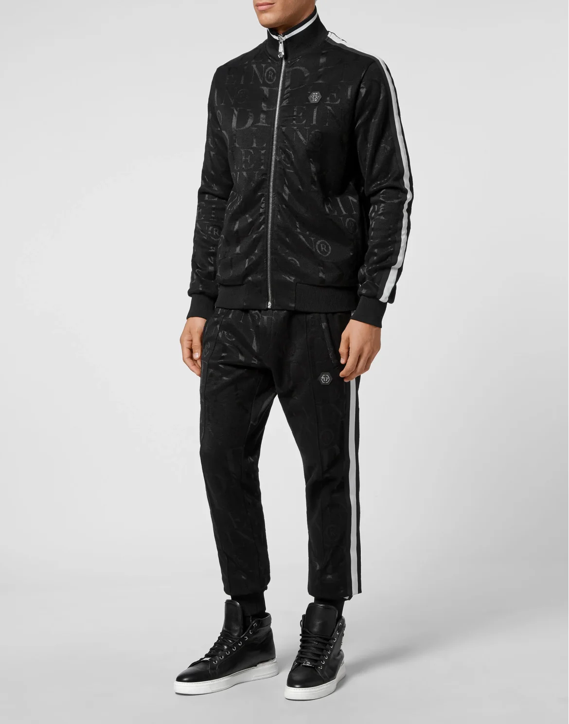 Top/Trousers Tracksuit Skull and Plein, цвет: Черный