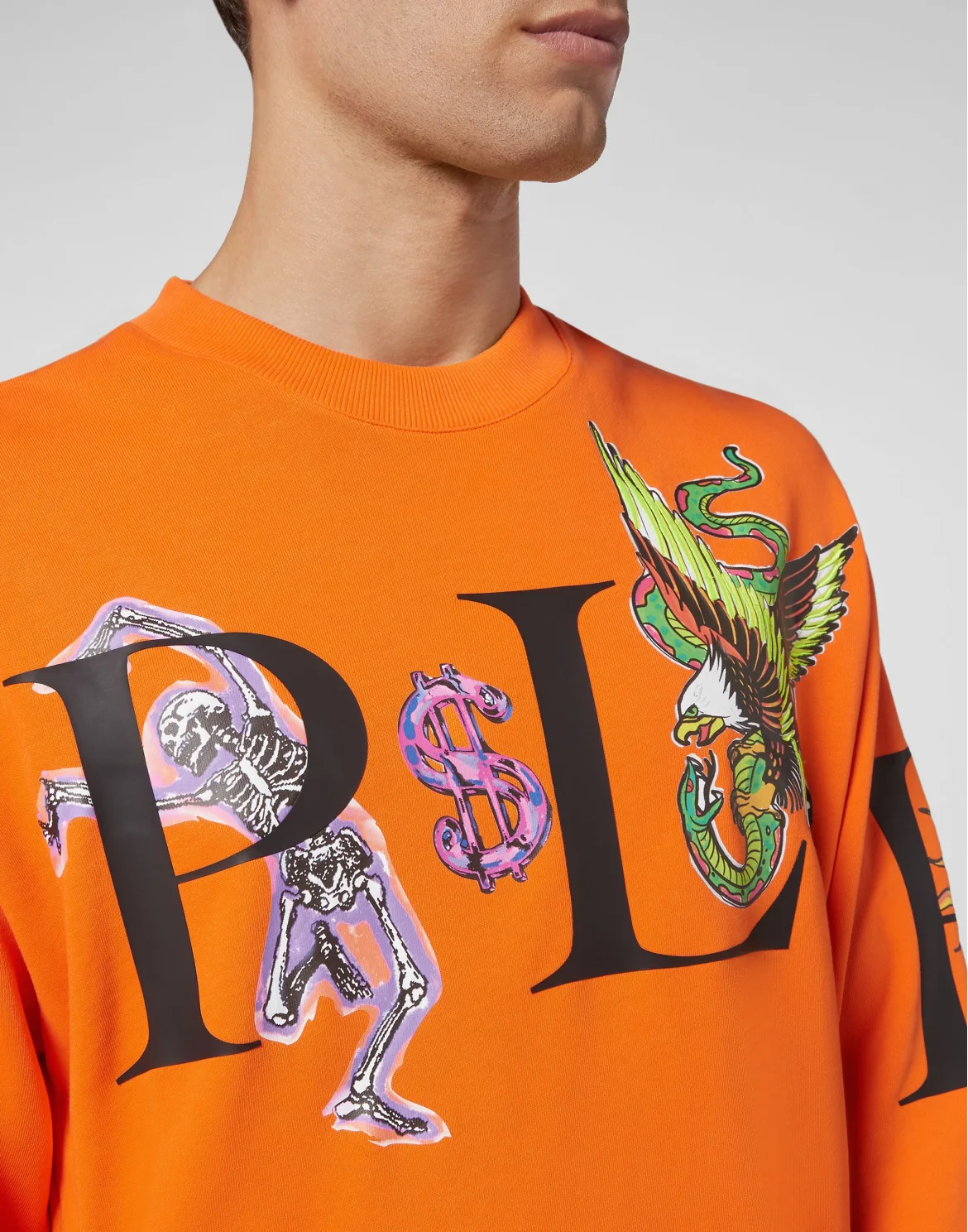 Sweatshirt LS Tattoo, цвет: Оранжевый