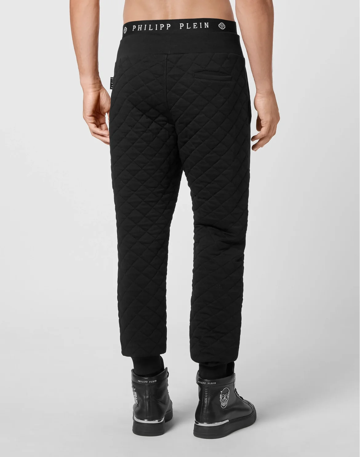 Jogging Trousers Quilted Hexagon, цвет: Черный