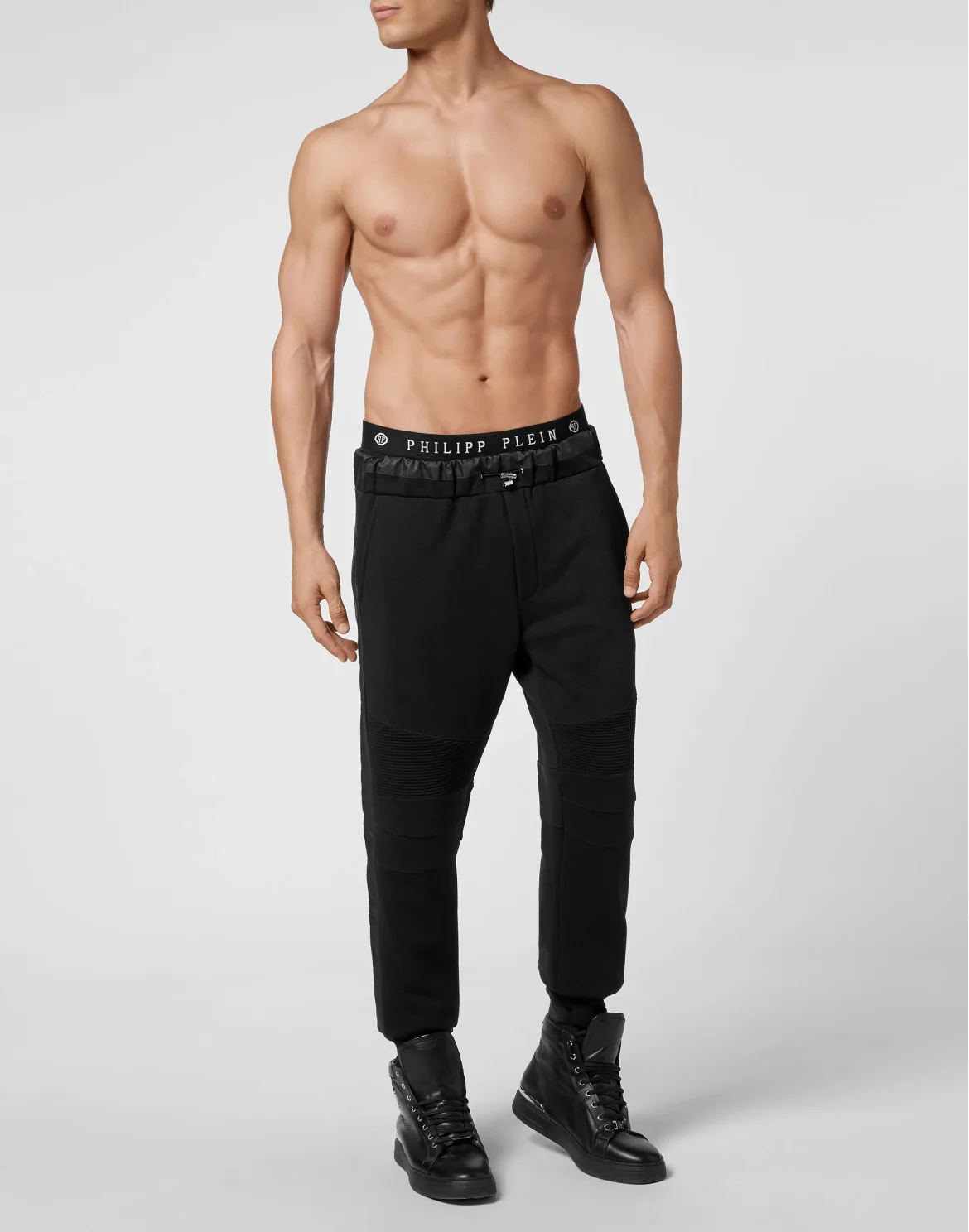 Jogging Trousers Nylon Insert Hexagon, цвет: Черный