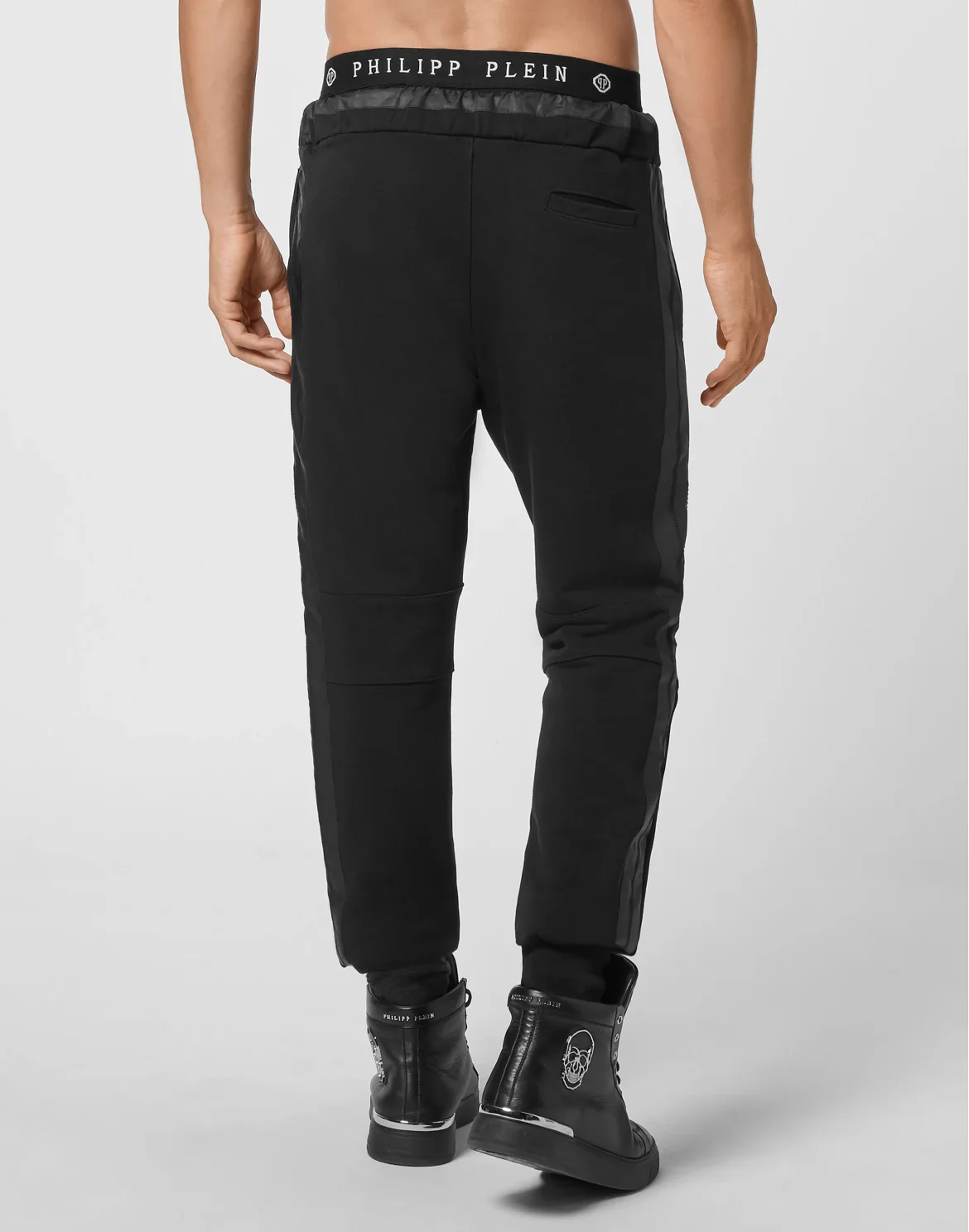 Jogging Trousers Nylon Insert Hexagon, цвет: Черный