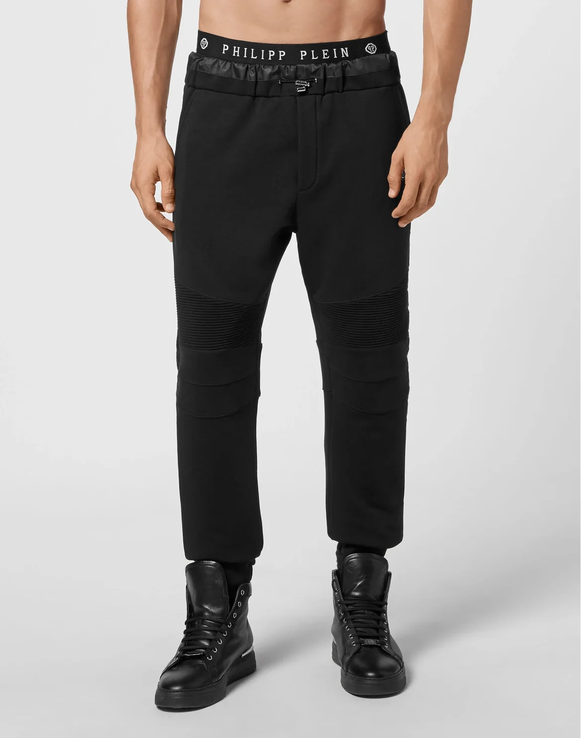 Jogging Trousers Nylon Insert Hexagon, цвет: Черный