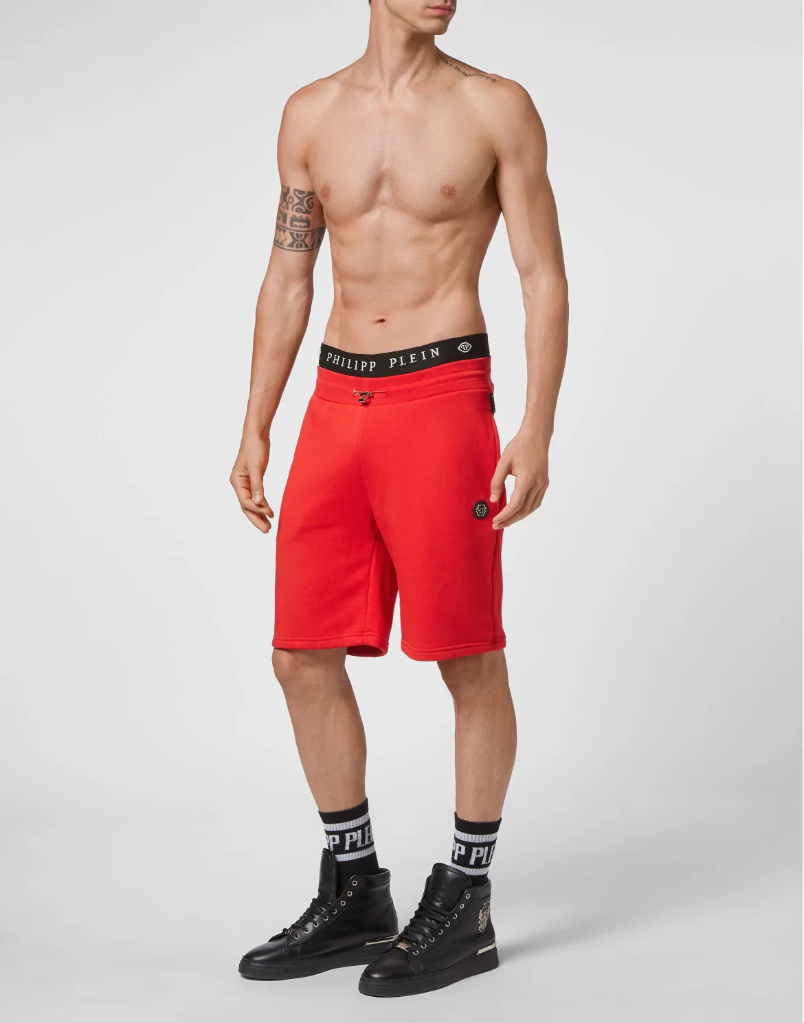 Jogging Shorts Iconic Plein, цвет: Красный