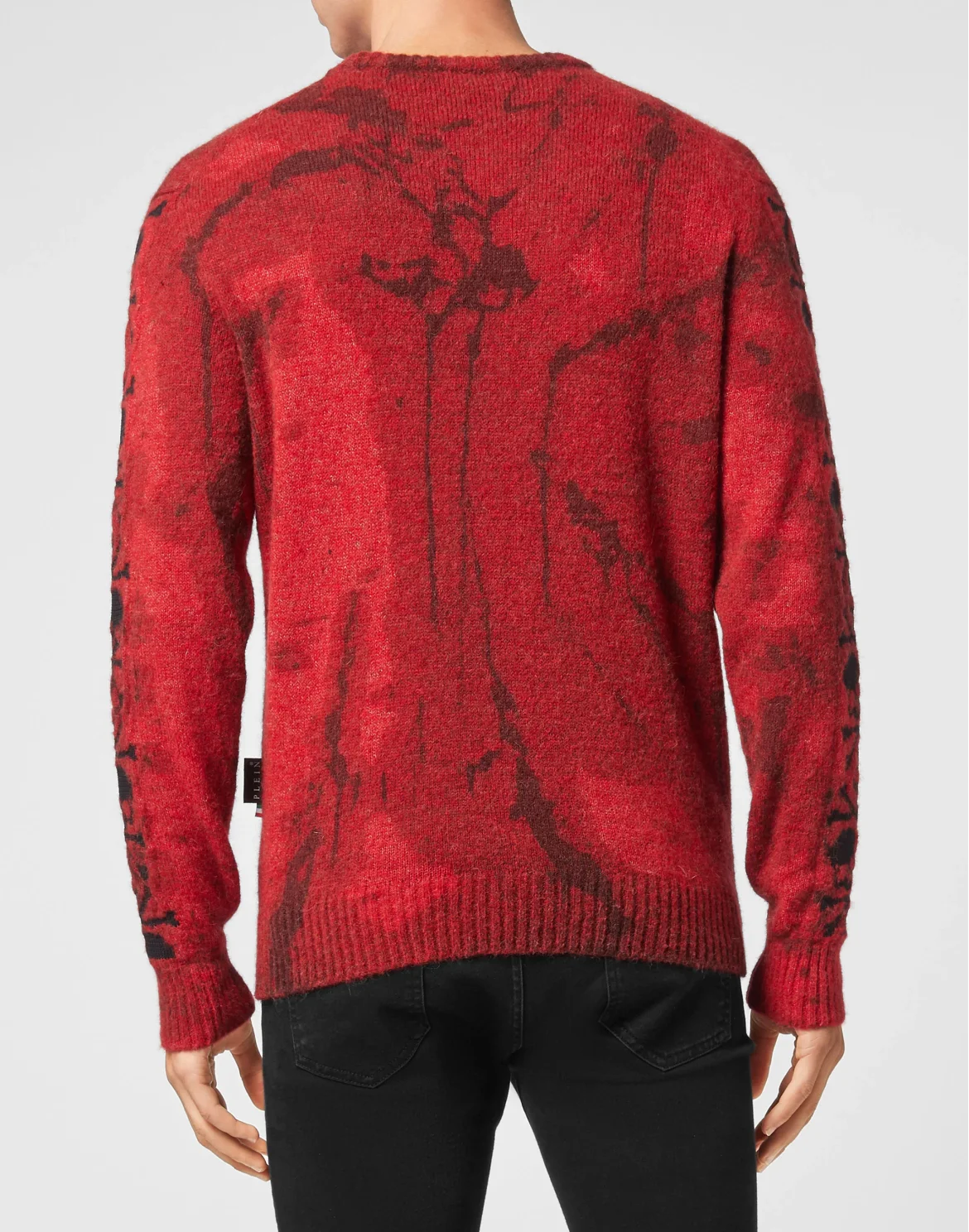 Wool Alpaca Pullover Round Neck LS Bleached Skull, цвет: Оранжевый