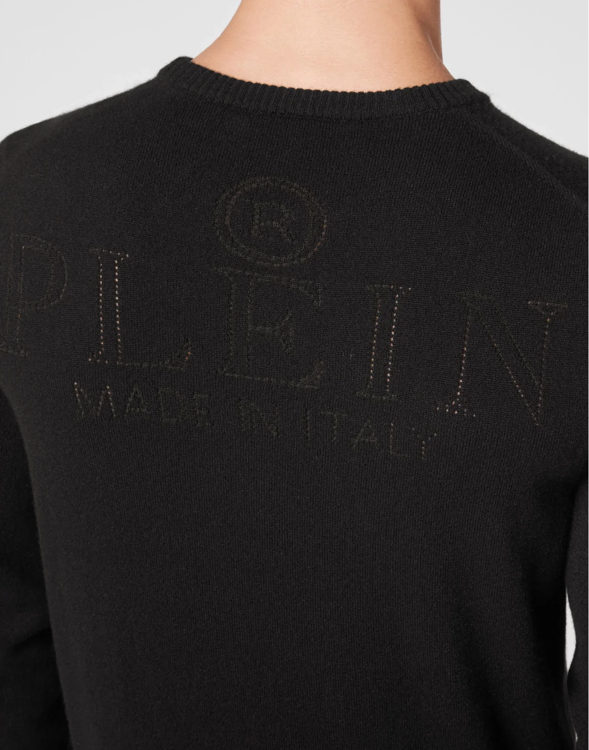 Cashmere Pullover Round Neck LS Skull and Plein, цвет: Черный