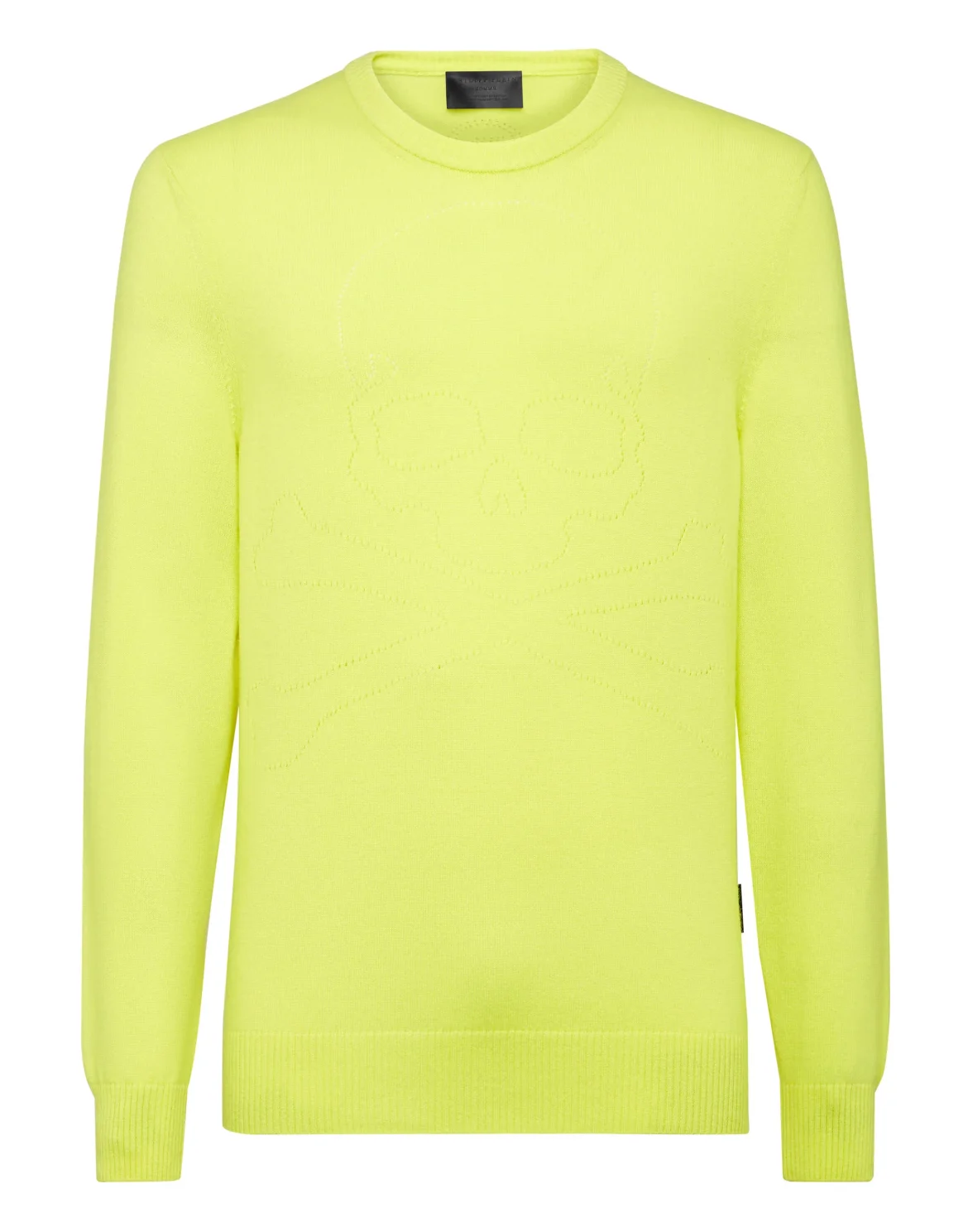 Cashmere Pullover Round Neck LS Skull and Plein, цвет: Желтый