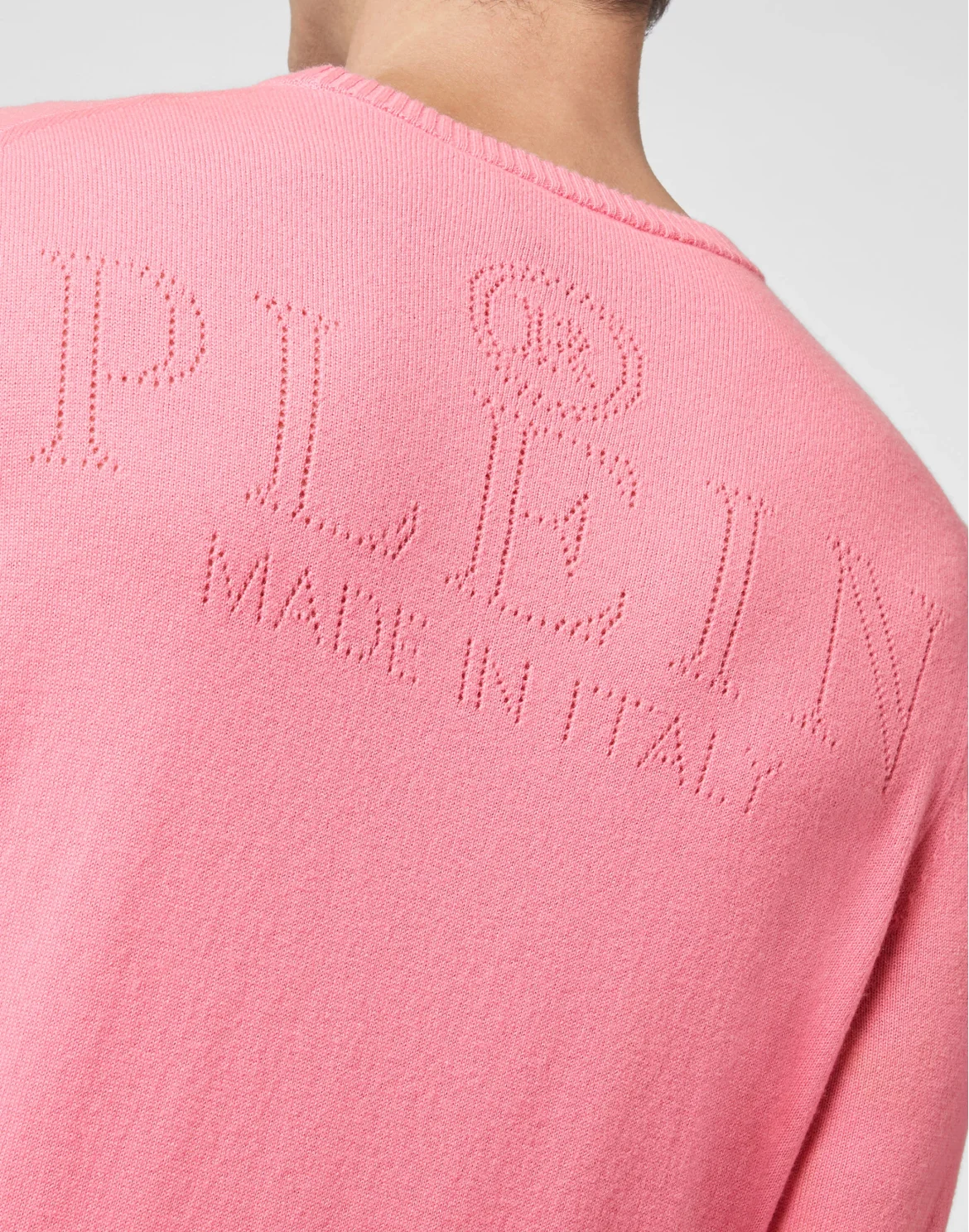Cashmere Pullover Round Neck LS Skull and Plein, цвет: Розовый