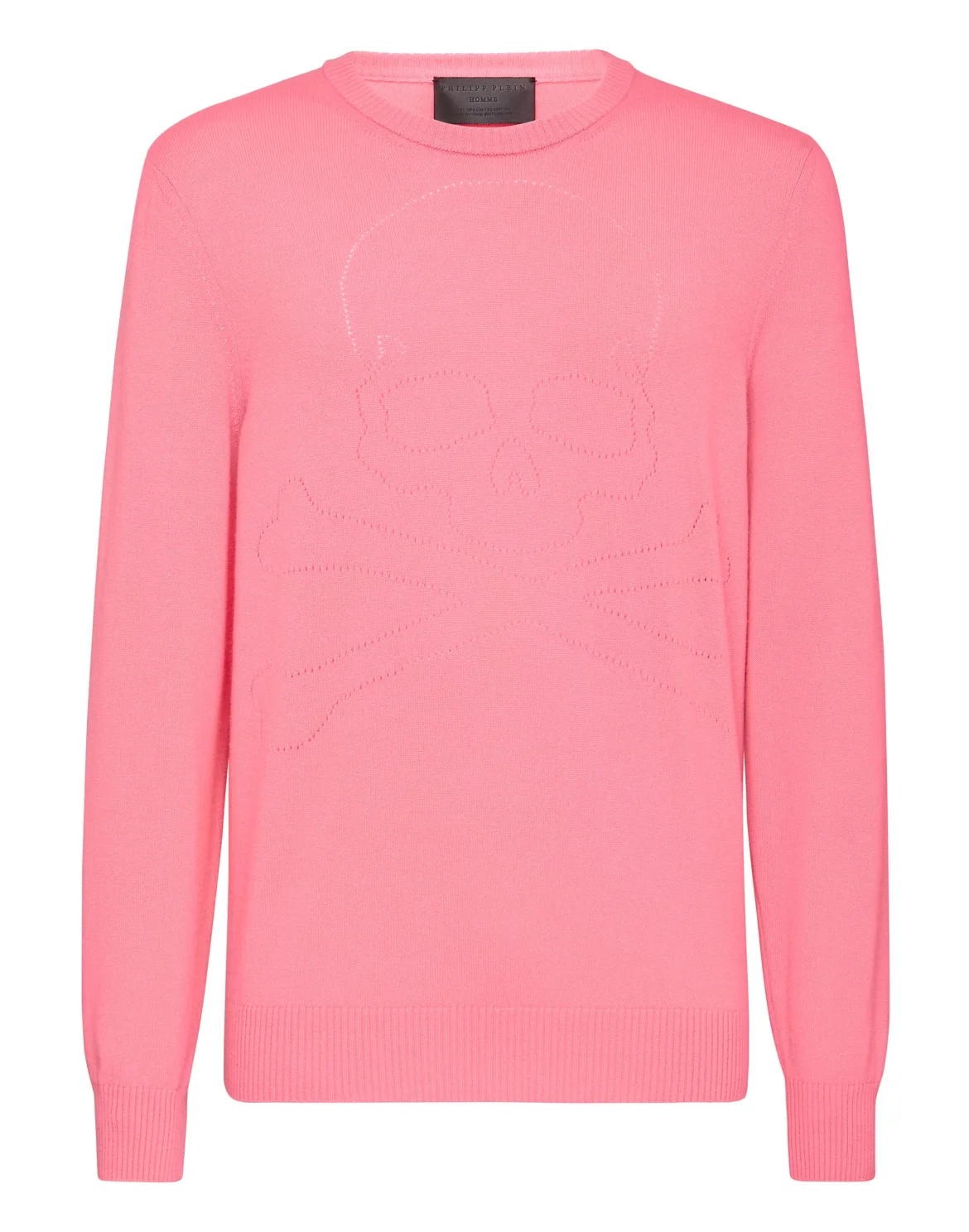 Cashmere Pullover Round Neck LS Skull and Plein, цвет: Розовый