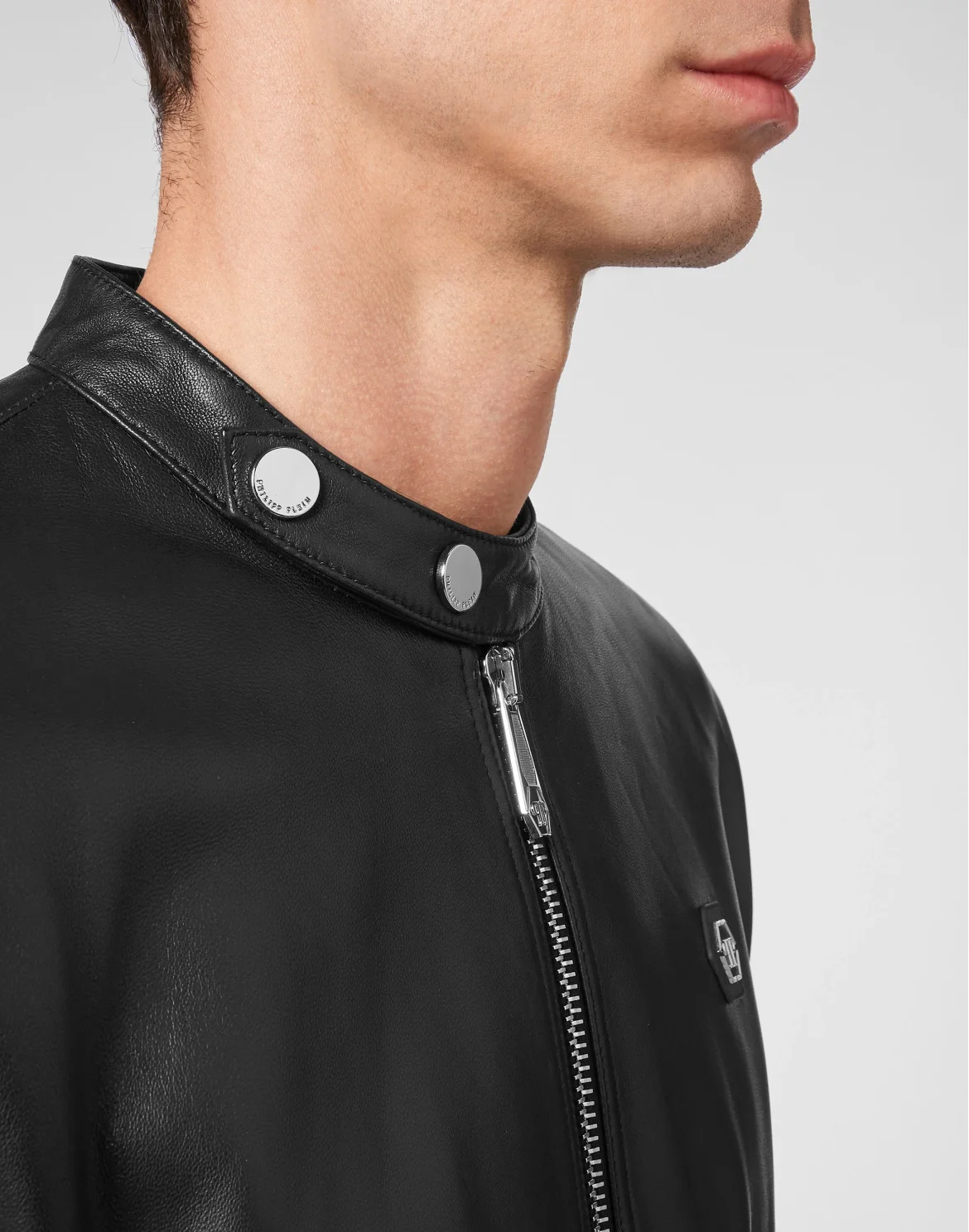 Leather Moto Jacket Dobermann, цвет: Черный