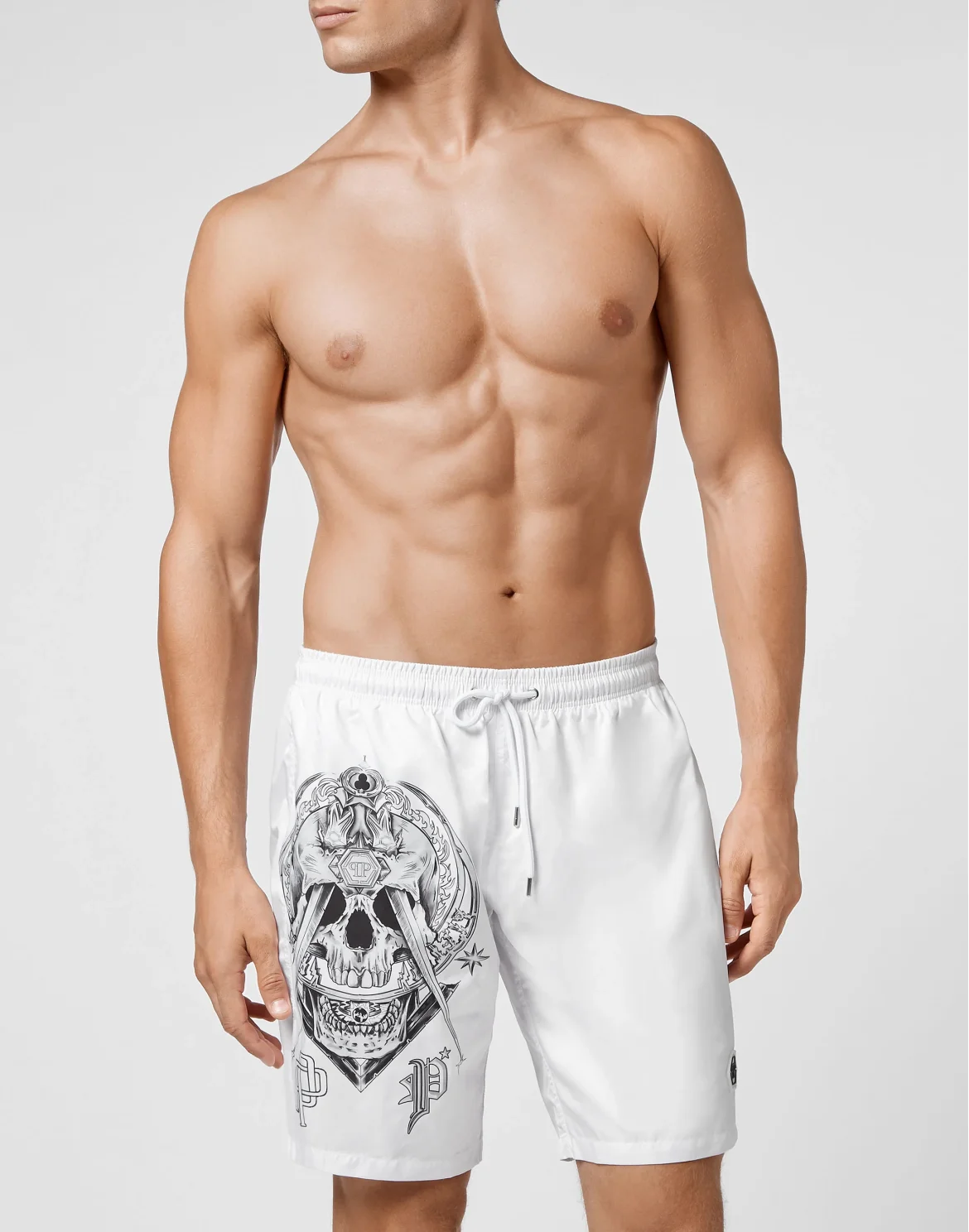 Beachwear Trousers Skull, цвет: Белый