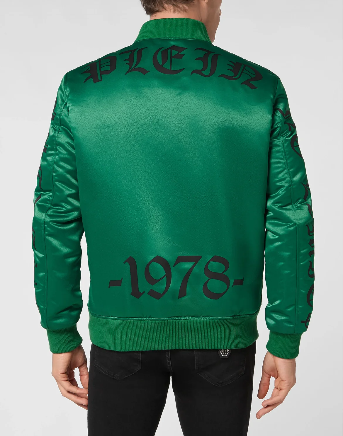 Satin Top Gun Bomber Hexagon, цвет: Зеленый
