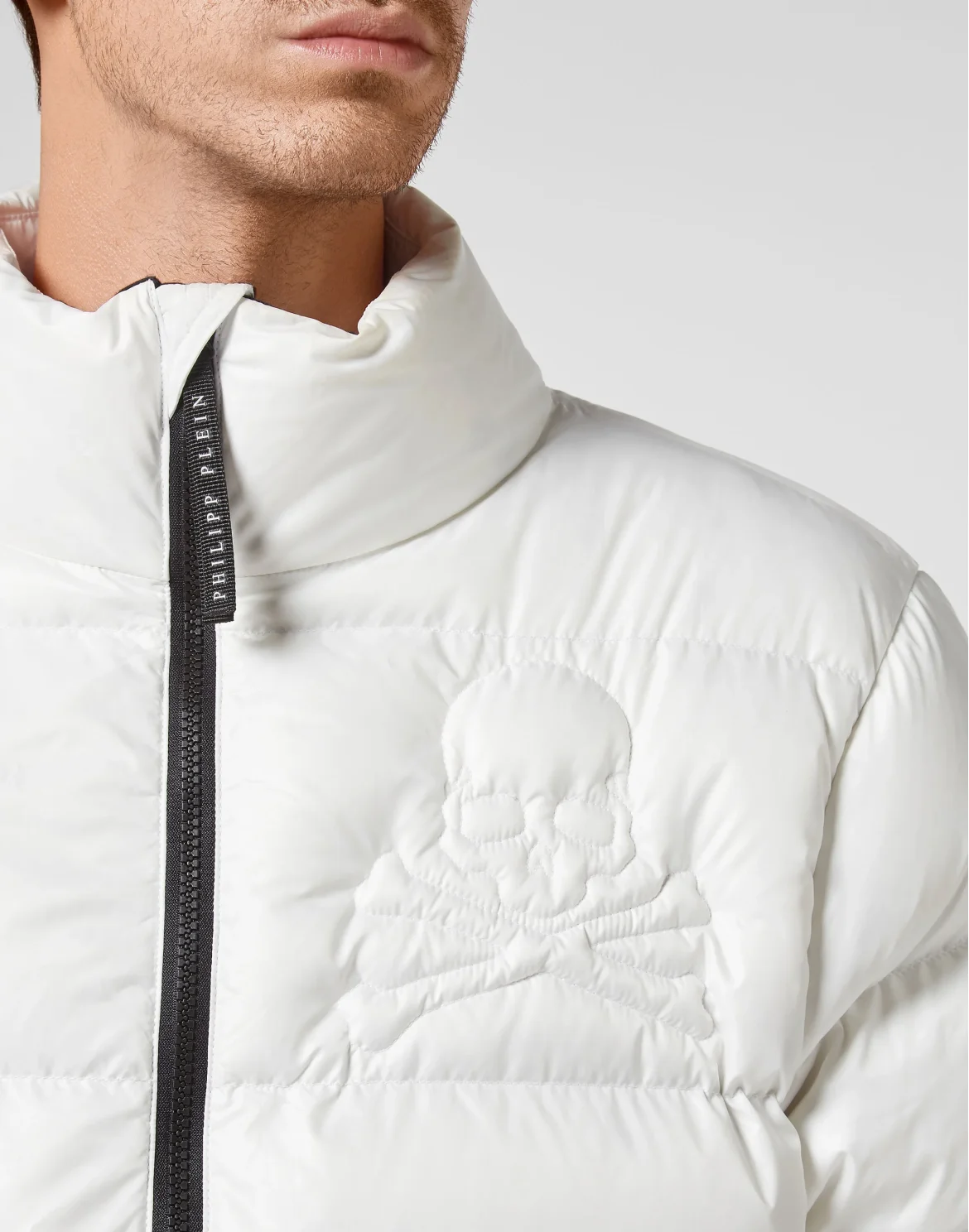 Nylon Oversize Jacket Skull, цвет: Белый