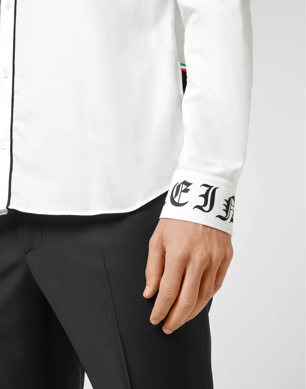 Cotton Shirt Sugar Daddy Cut LS Gothic Plein, цвет: Белый