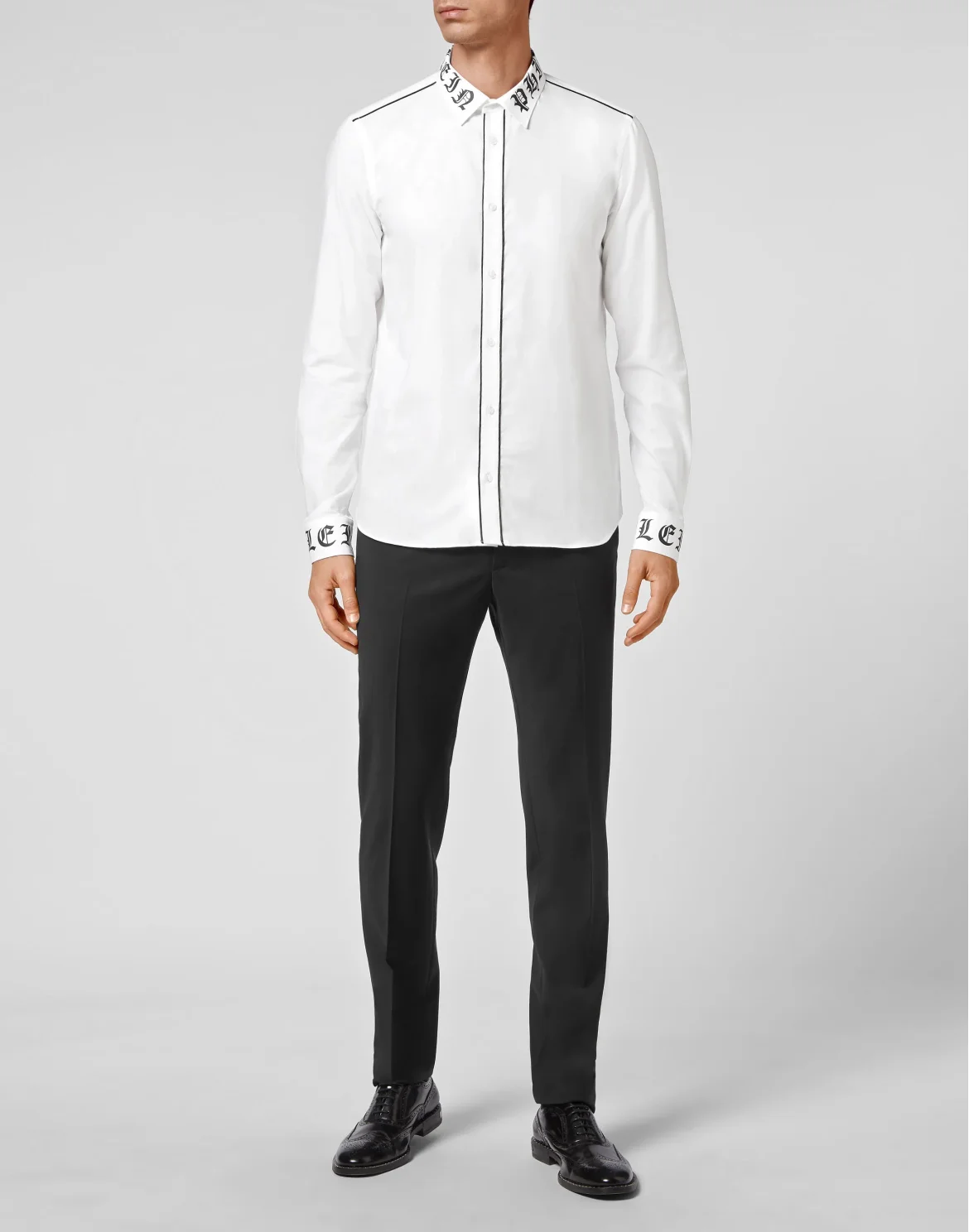 Cotton Shirt Sugar Daddy Cut LS Gothic Plein, цвет: Белый