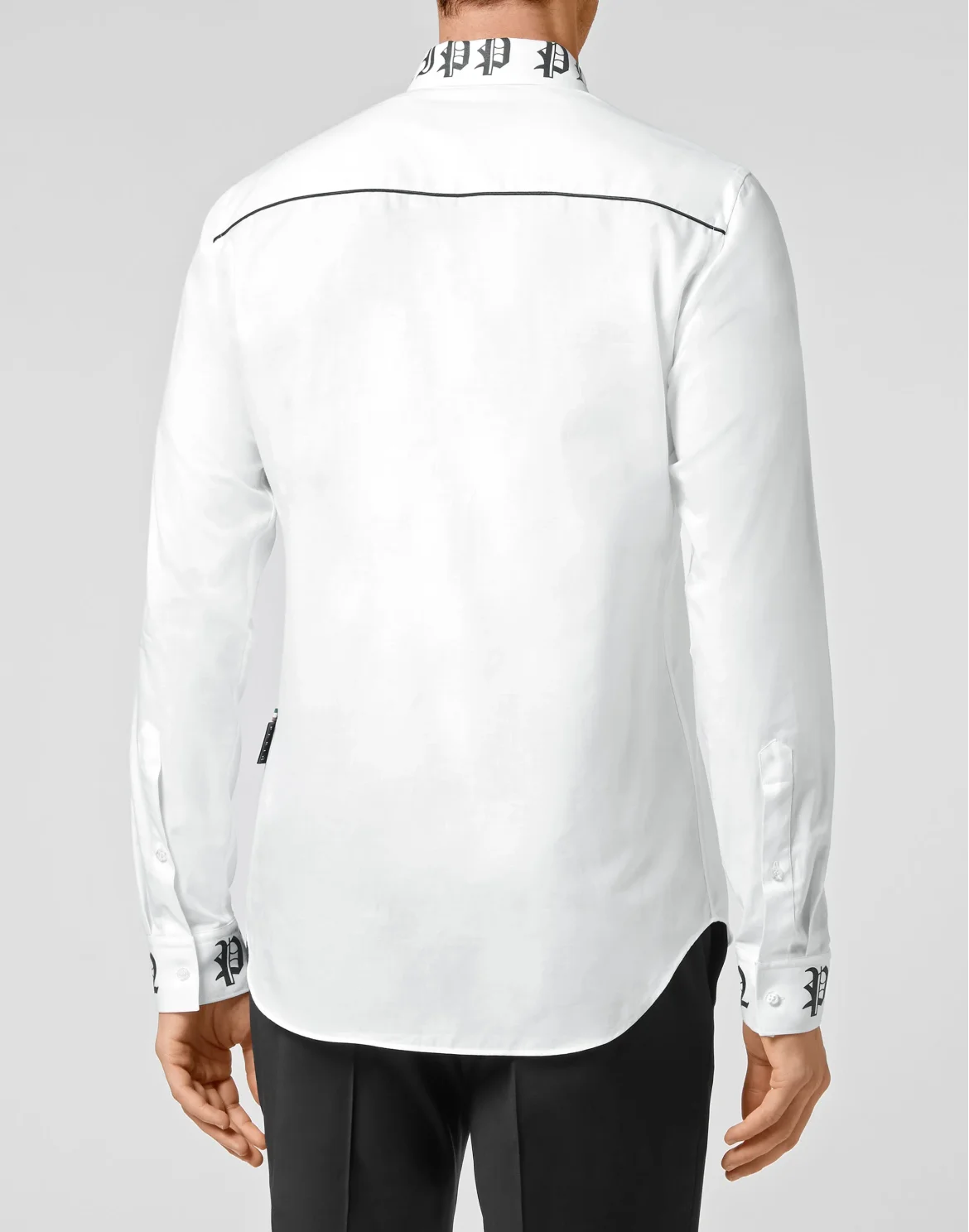 Cotton Shirt Sugar Daddy Cut LS Gothic Plein, цвет: Белый