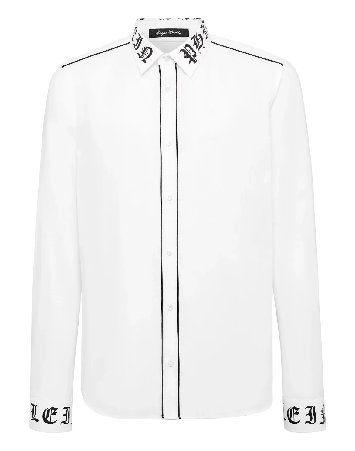 Cotton Shirt Sugar Daddy Cut LS Gothic Plein, цвет: Белый