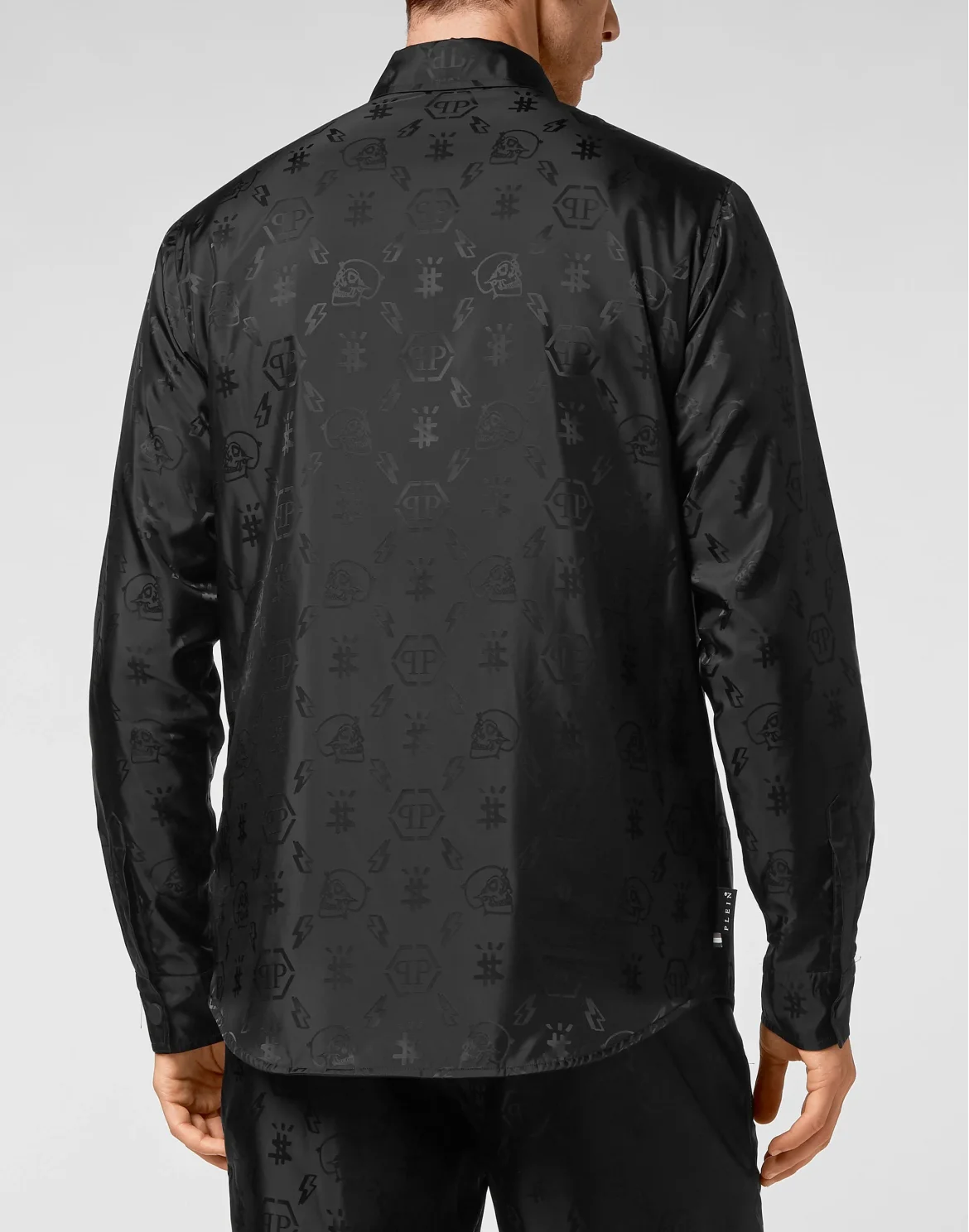 Nylon Shirt Oversize Cut Monogram, цвет: Черный