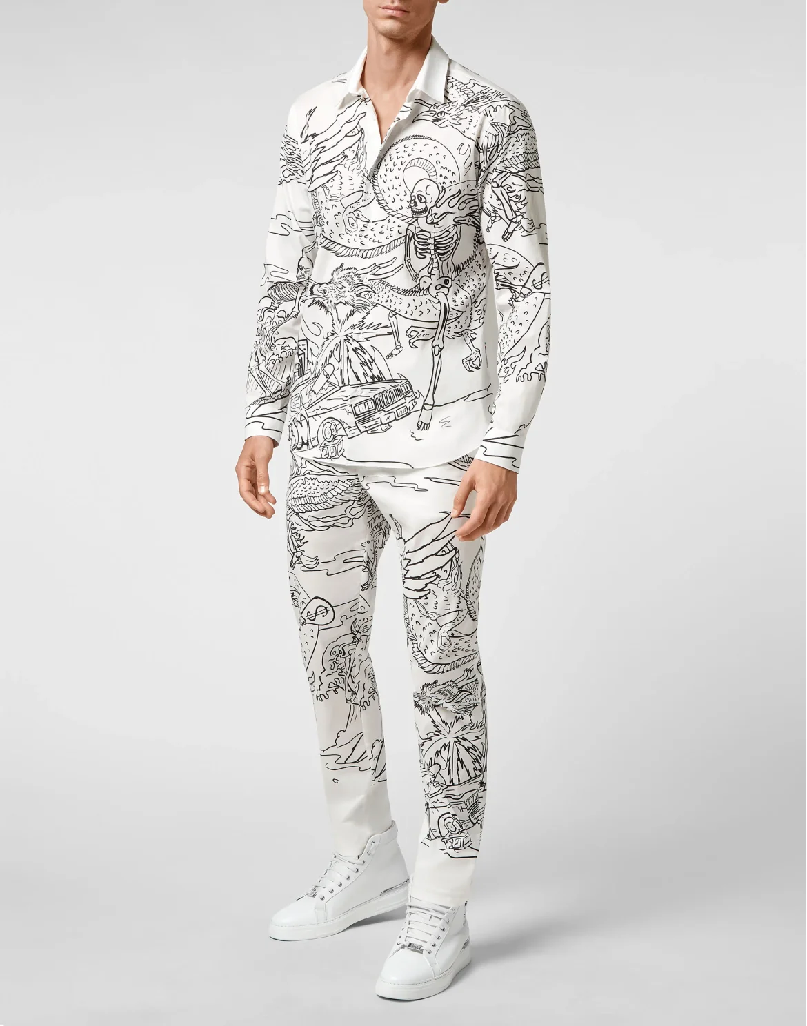 Cotton Shirt Playboy Cut LS, цвет: Белый