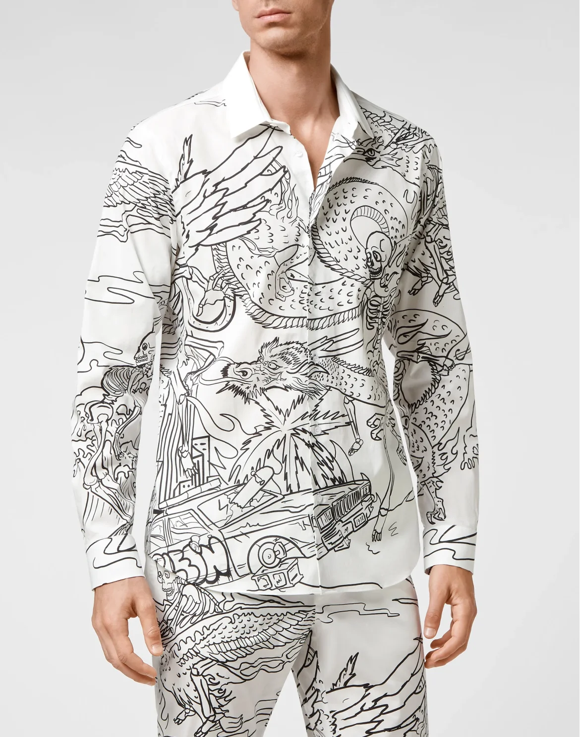 Cotton Shirt Playboy Cut LS, цвет: Белый