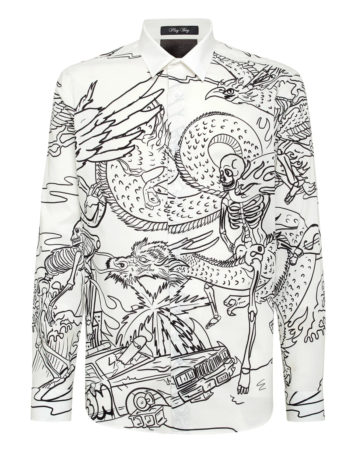 Cotton Shirt Playboy Cut LS, цвет: Белый