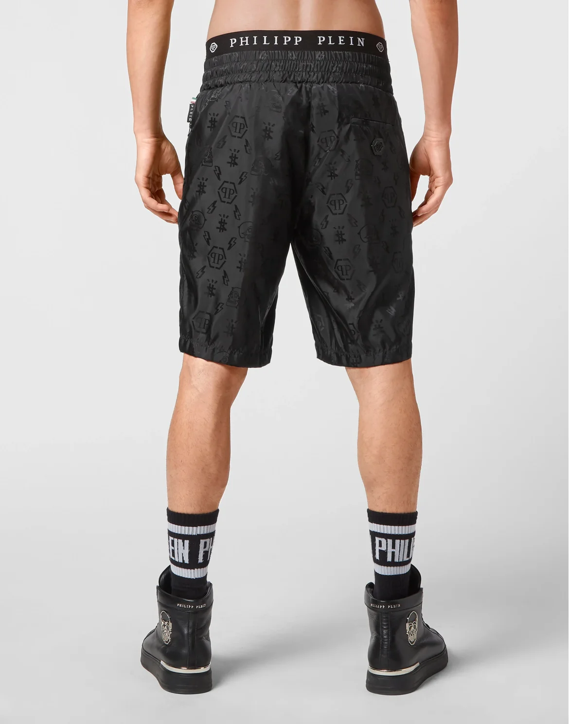 Cool Kid Nylon Short Trousers Monogram, цвет: Черный