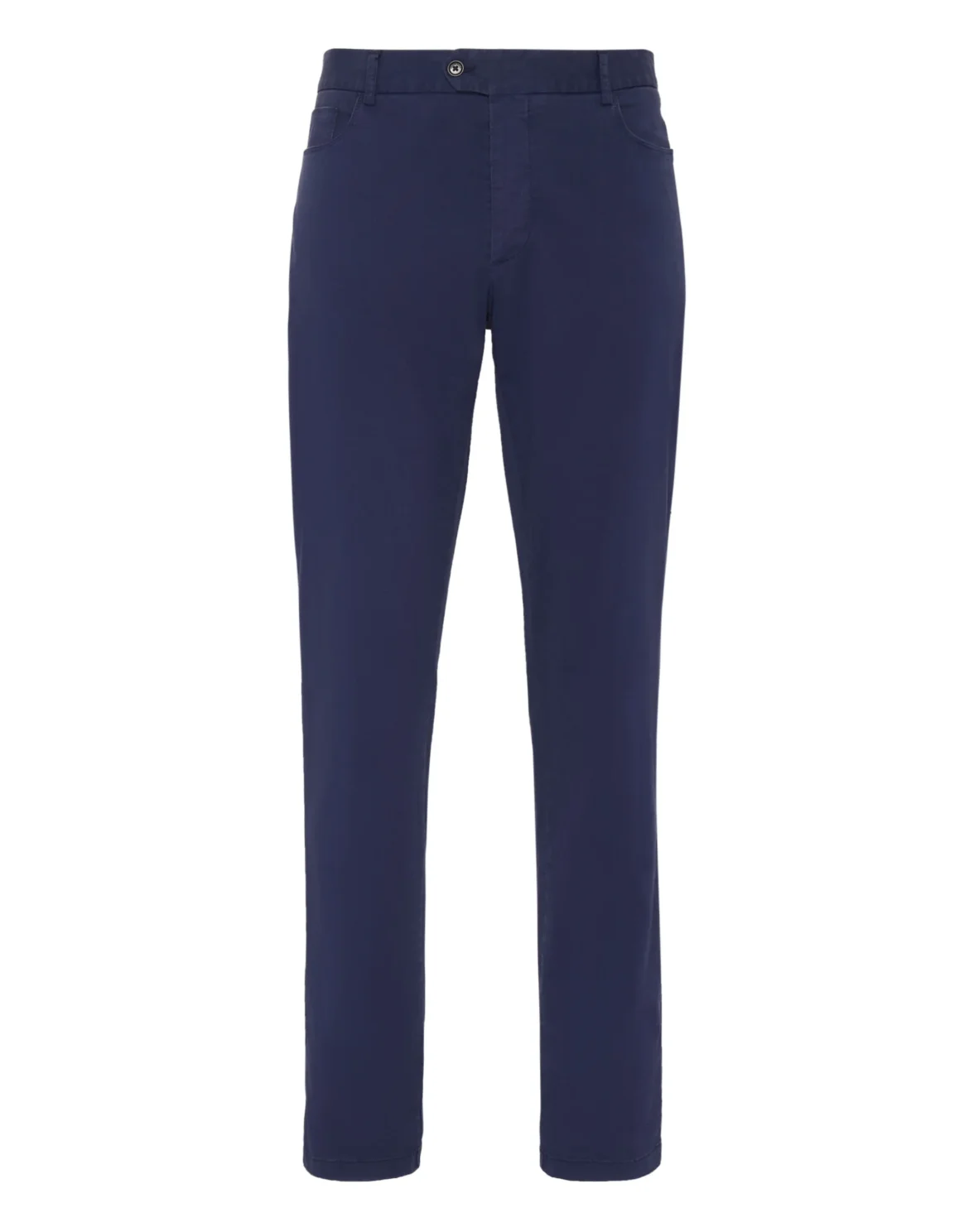 Cotton Long Trousers Chinos fit Iconic Plein, цвет: Синий