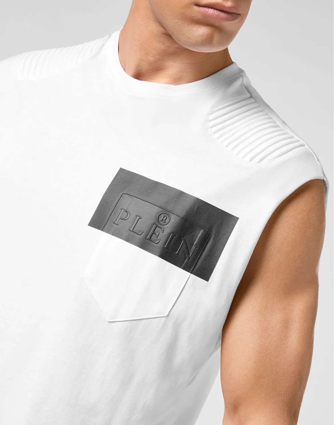 Tank top Padding Details Hexagon, цвет: Белый