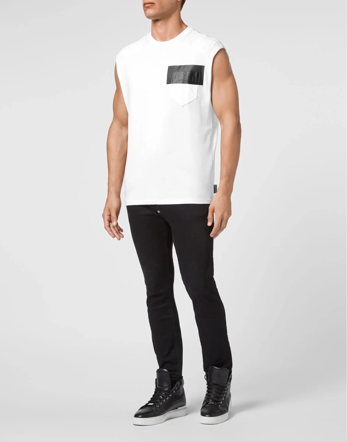 Tank top Padding Details Hexagon, цвет: Белый