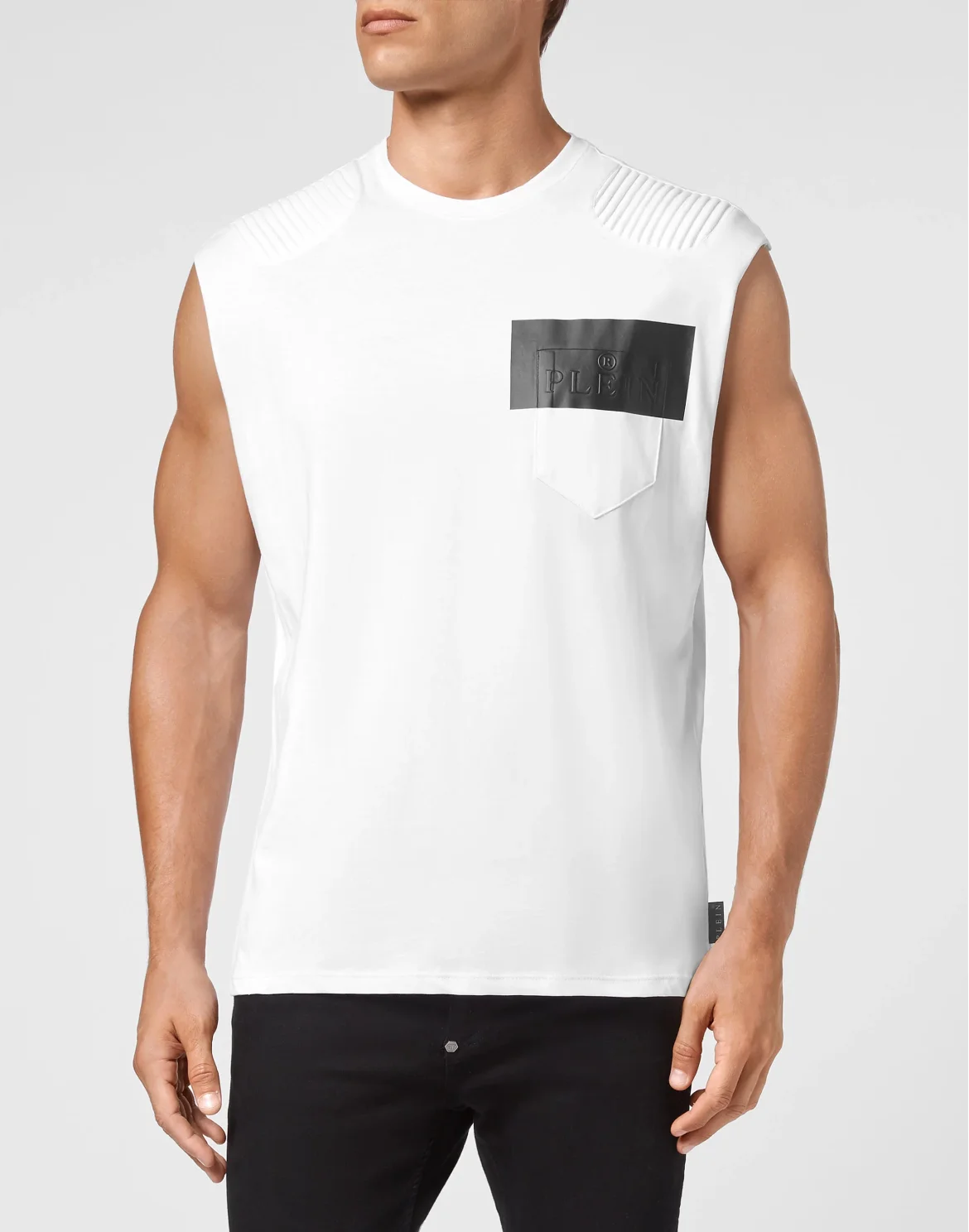 Tank top Padding Details Hexagon, цвет: Белый