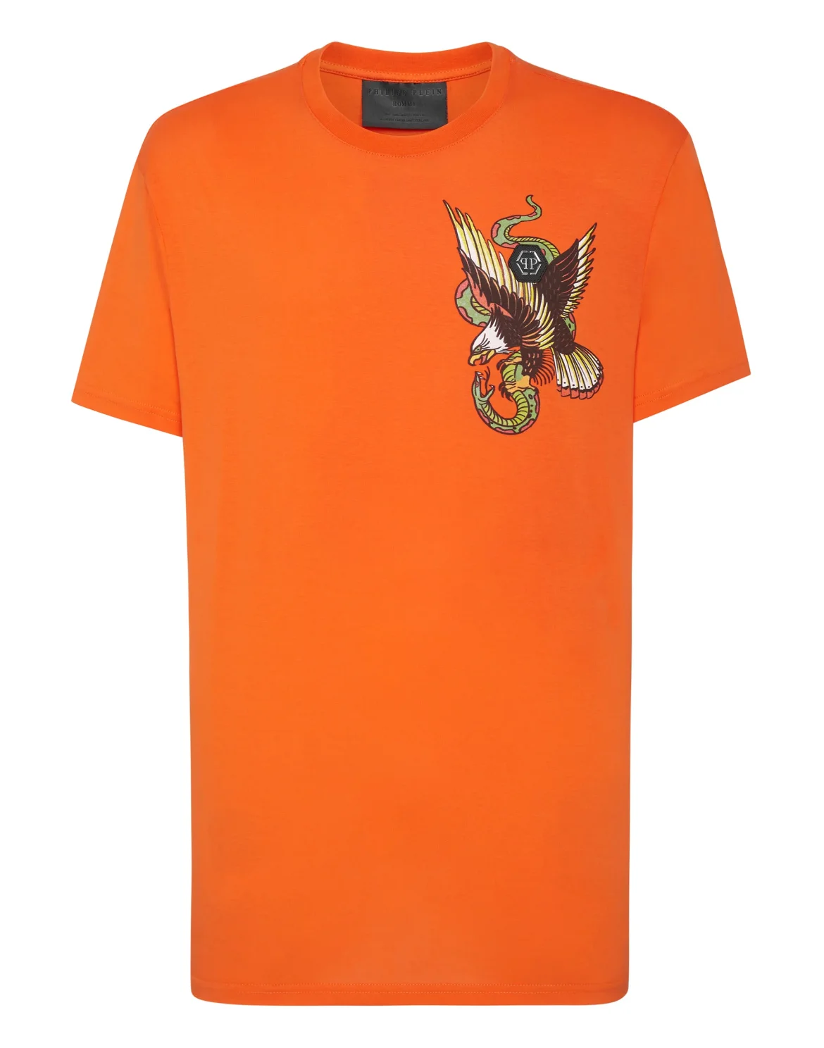 T-shirt Round Neck SS Stones Gothic Plein, цвет: Оранжевый