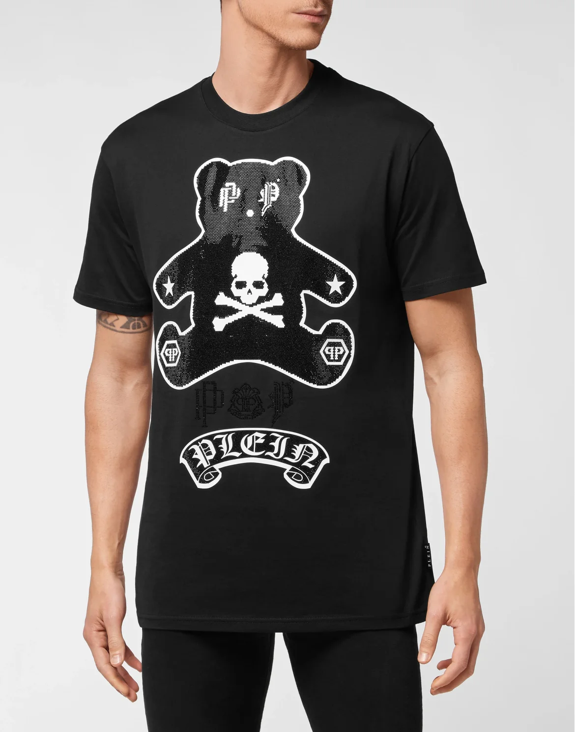 T-shirt Round Neck SS Teddy Bear, цвет: Черный