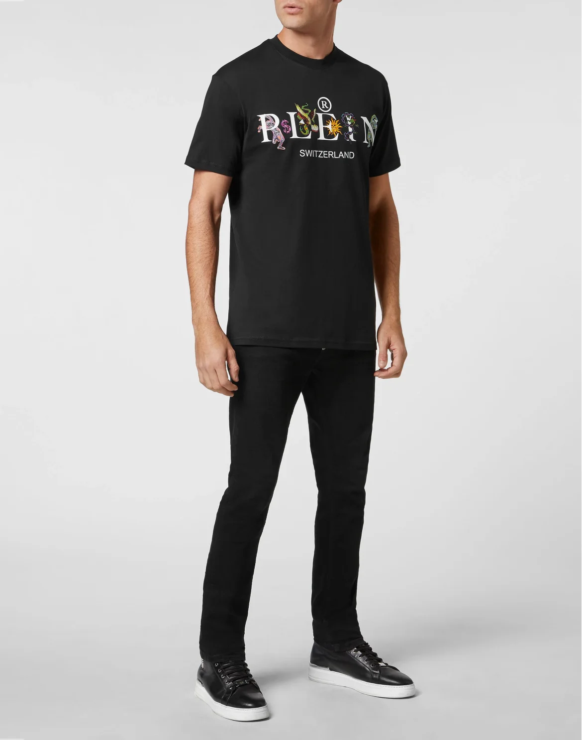 Jersey T-shirt Round Neck SS Tattoo, цвет: Черный