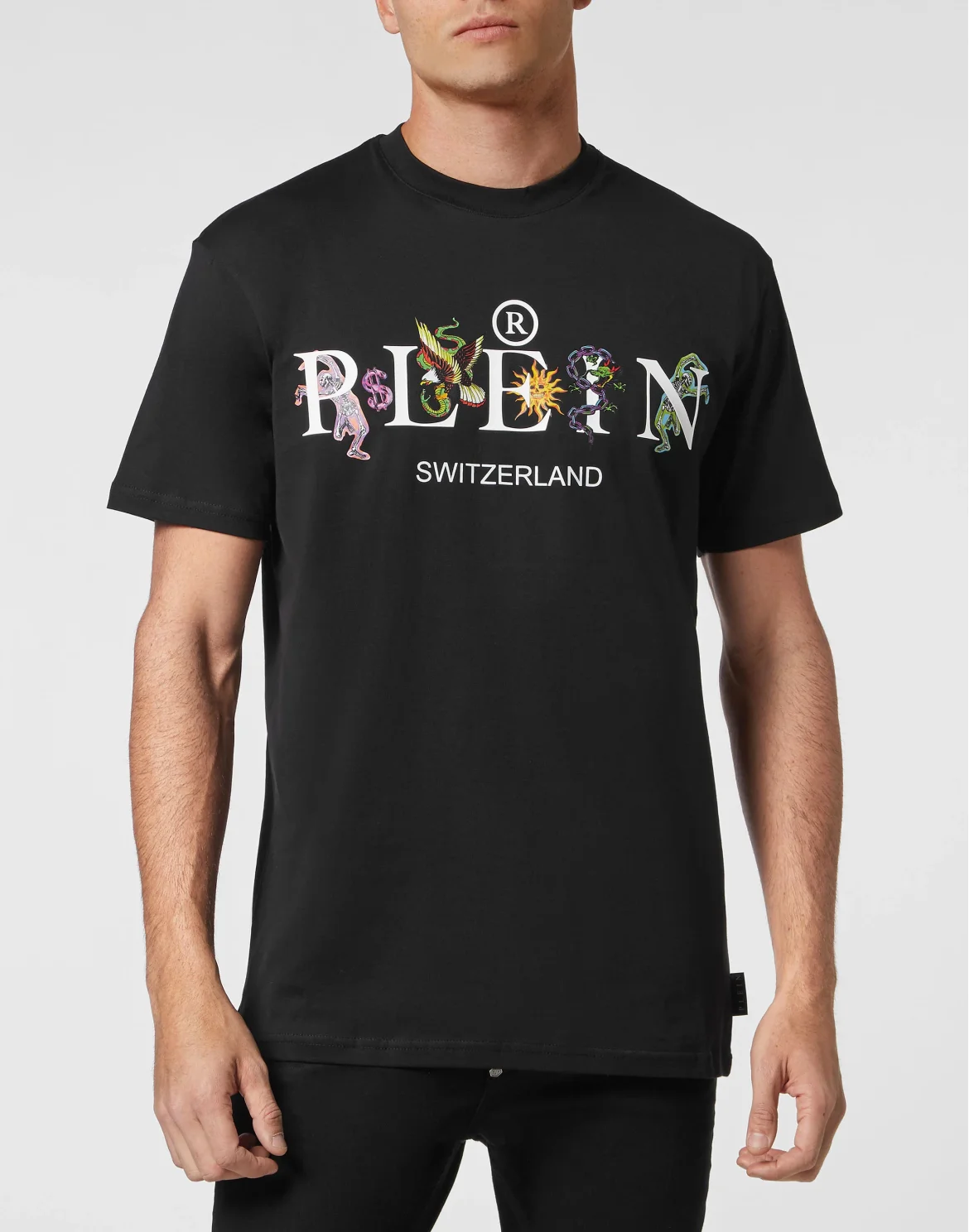 Jersey T-shirt Round Neck SS Tattoo, цвет: Черный