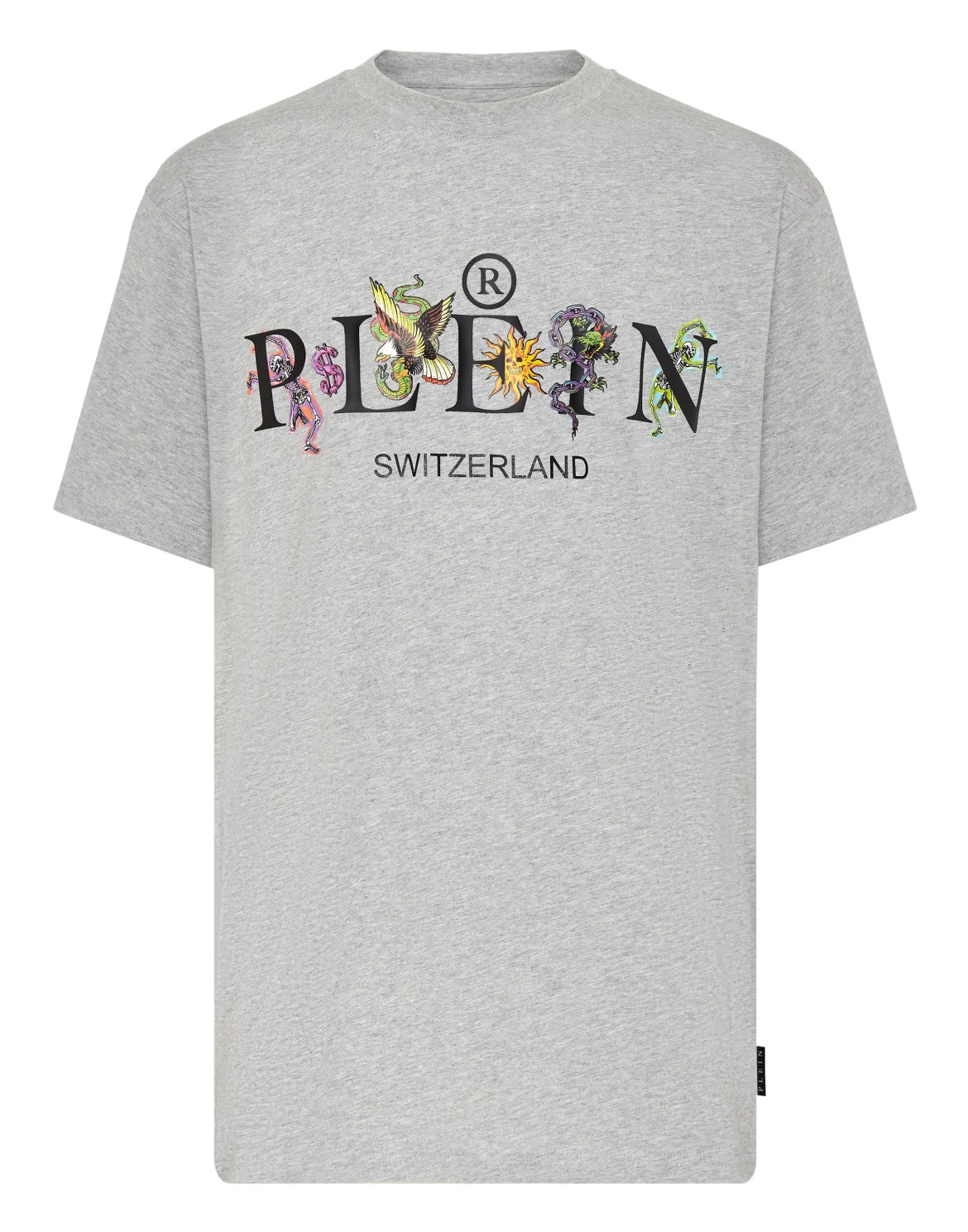 Jersey T-shirt Round Neck SS Tattoo, цвет: Серый