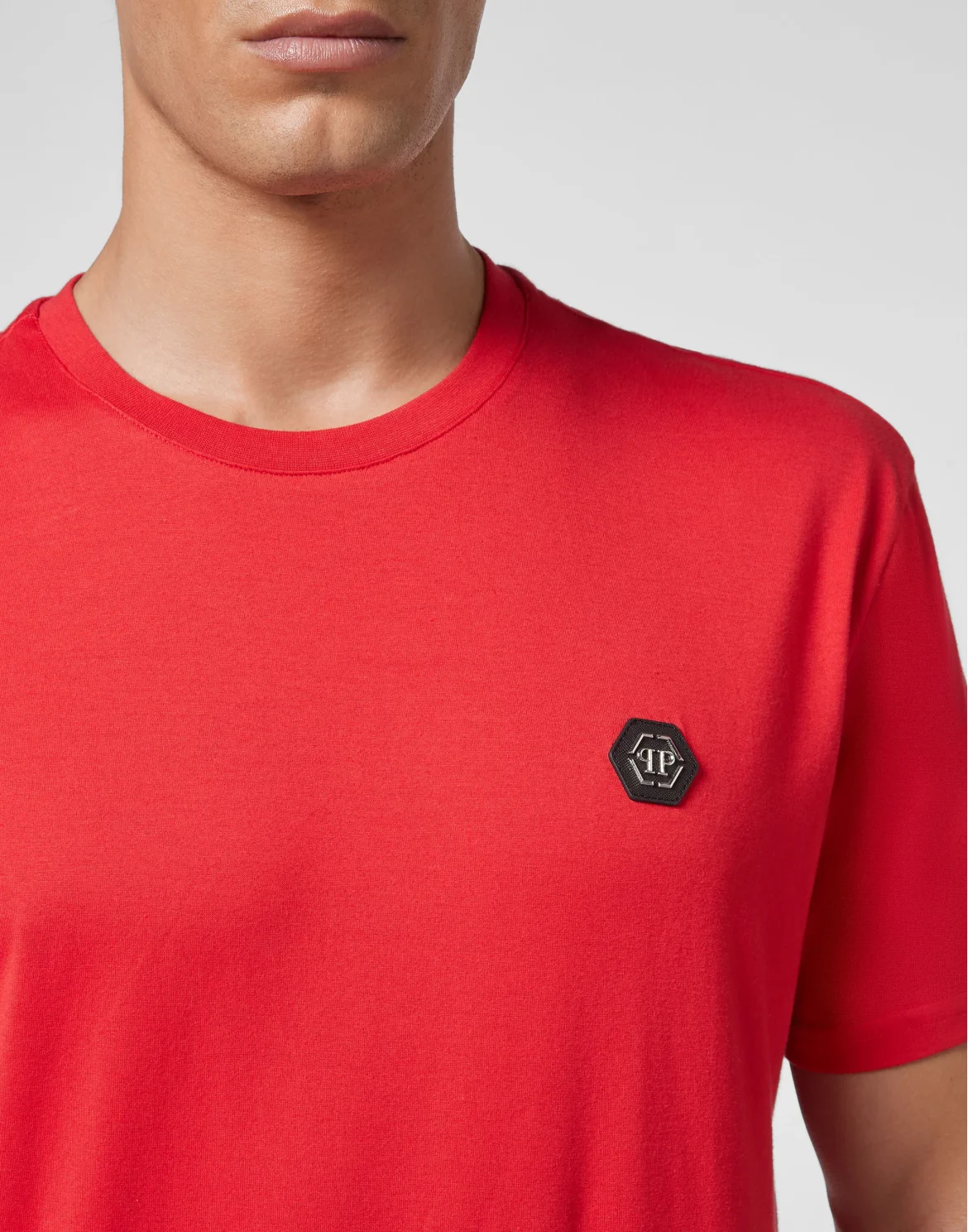 T-shirt Round Neck SS Iconic Plein, цвет: Красный