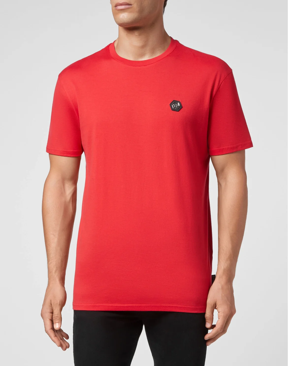 T-shirt Round Neck SS Iconic Plein, цвет: Красный