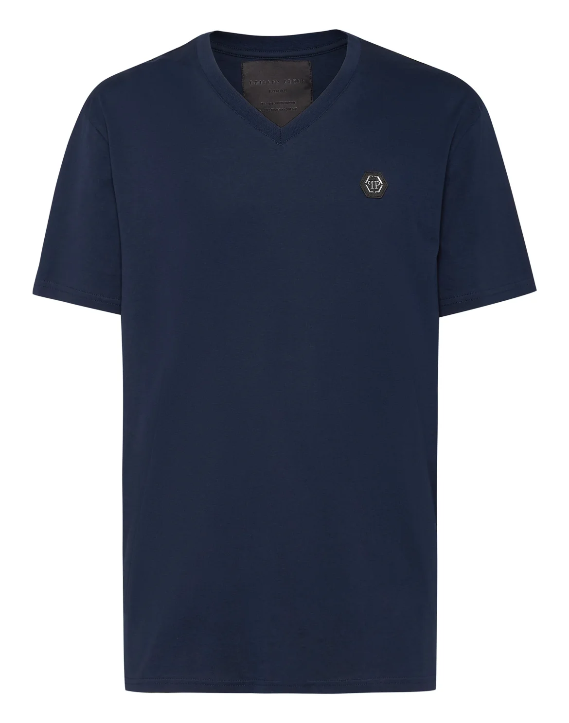 T-shirt V-Neck SS Iconic Plein, цвет: Синий