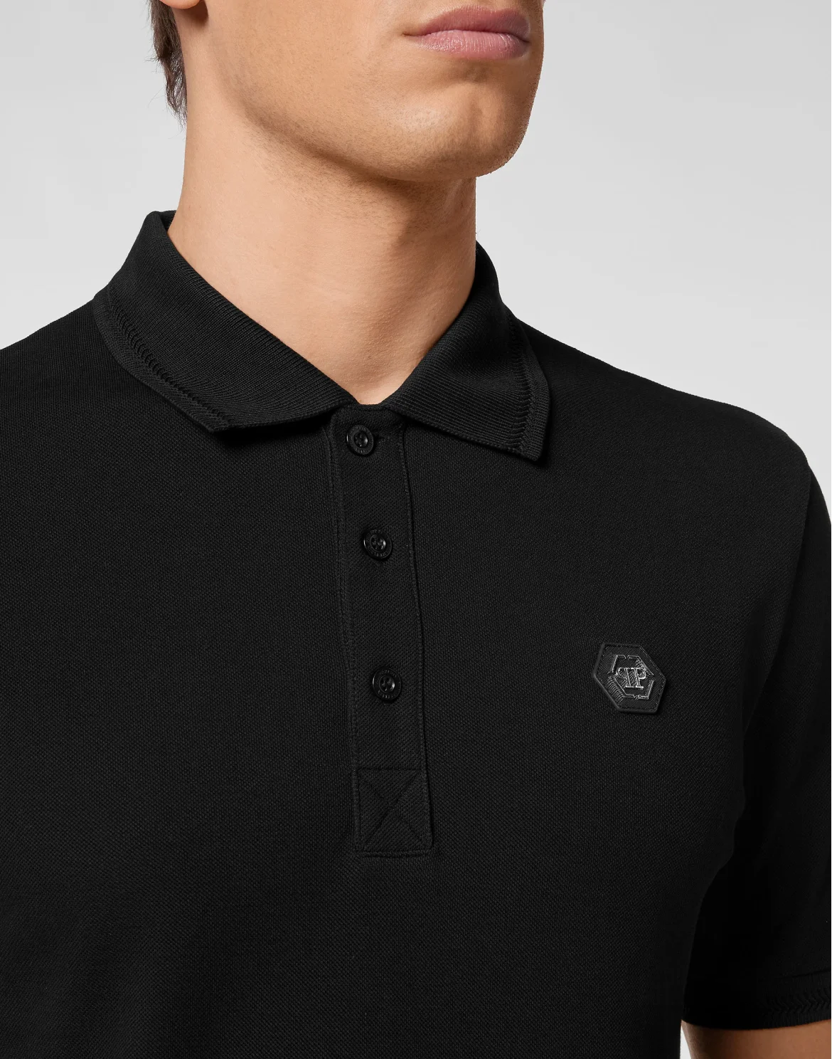 Slim Fit Polo shirt SS Iconic Plein, цвет: Черный