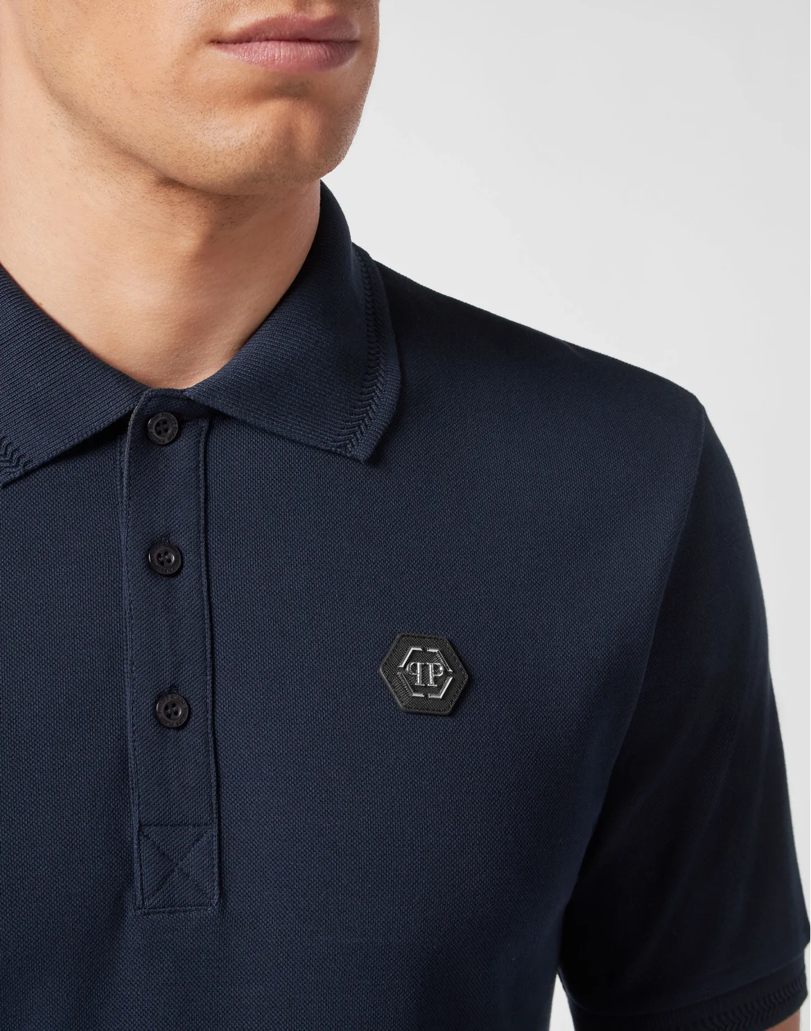 Slim Fit Polo shirt SS Iconic Plein, цвет: Синий
