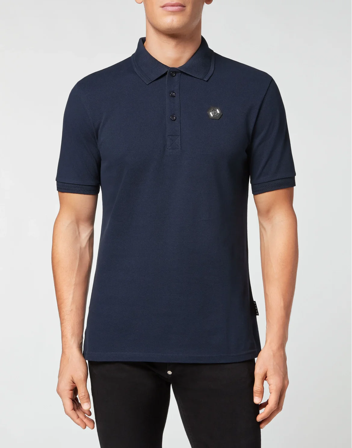 Slim Fit Polo shirt SS Iconic Plein, цвет: Синий