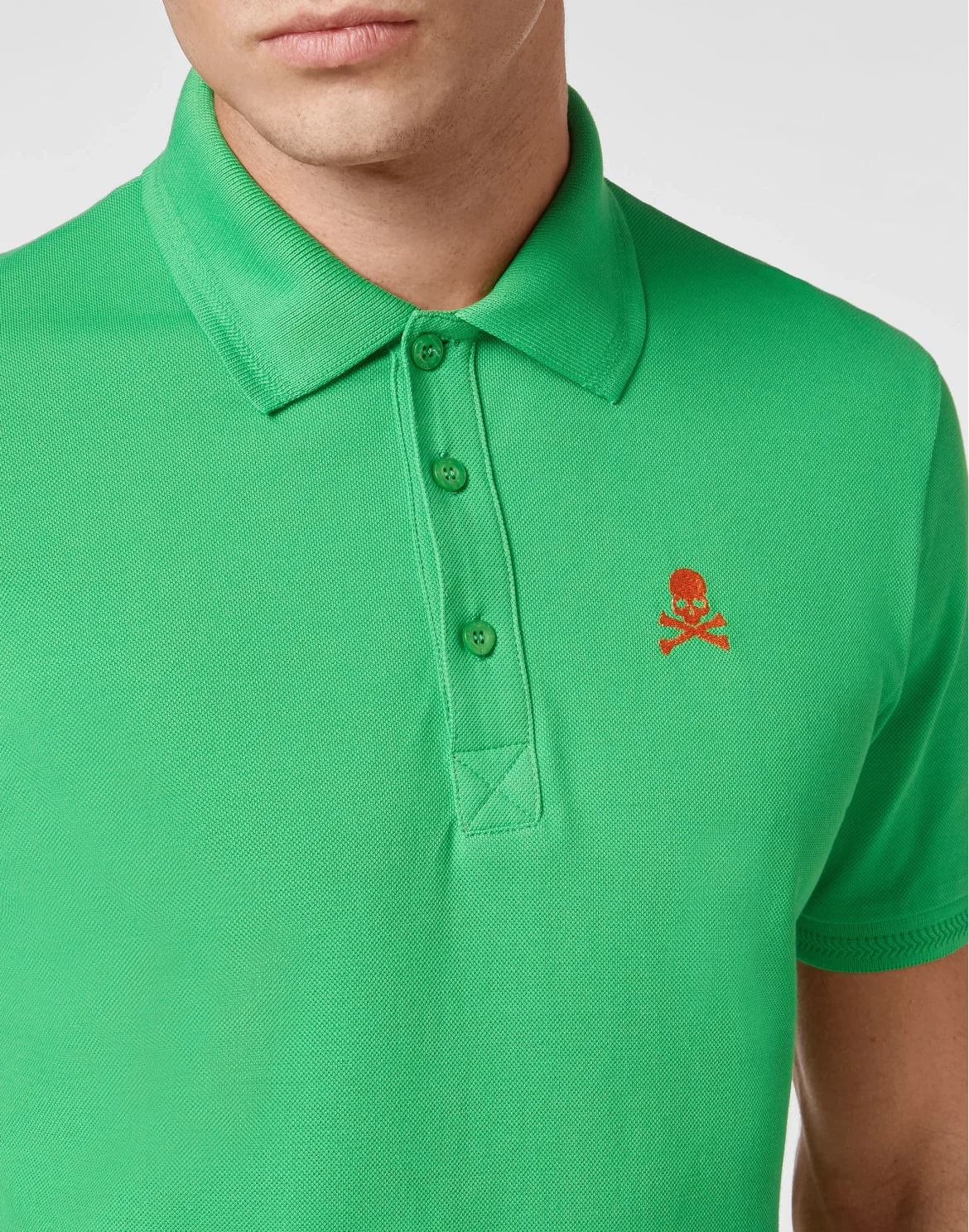 Slim Fit Polo shirt SS Gothic Plein, цвет: Зеленый