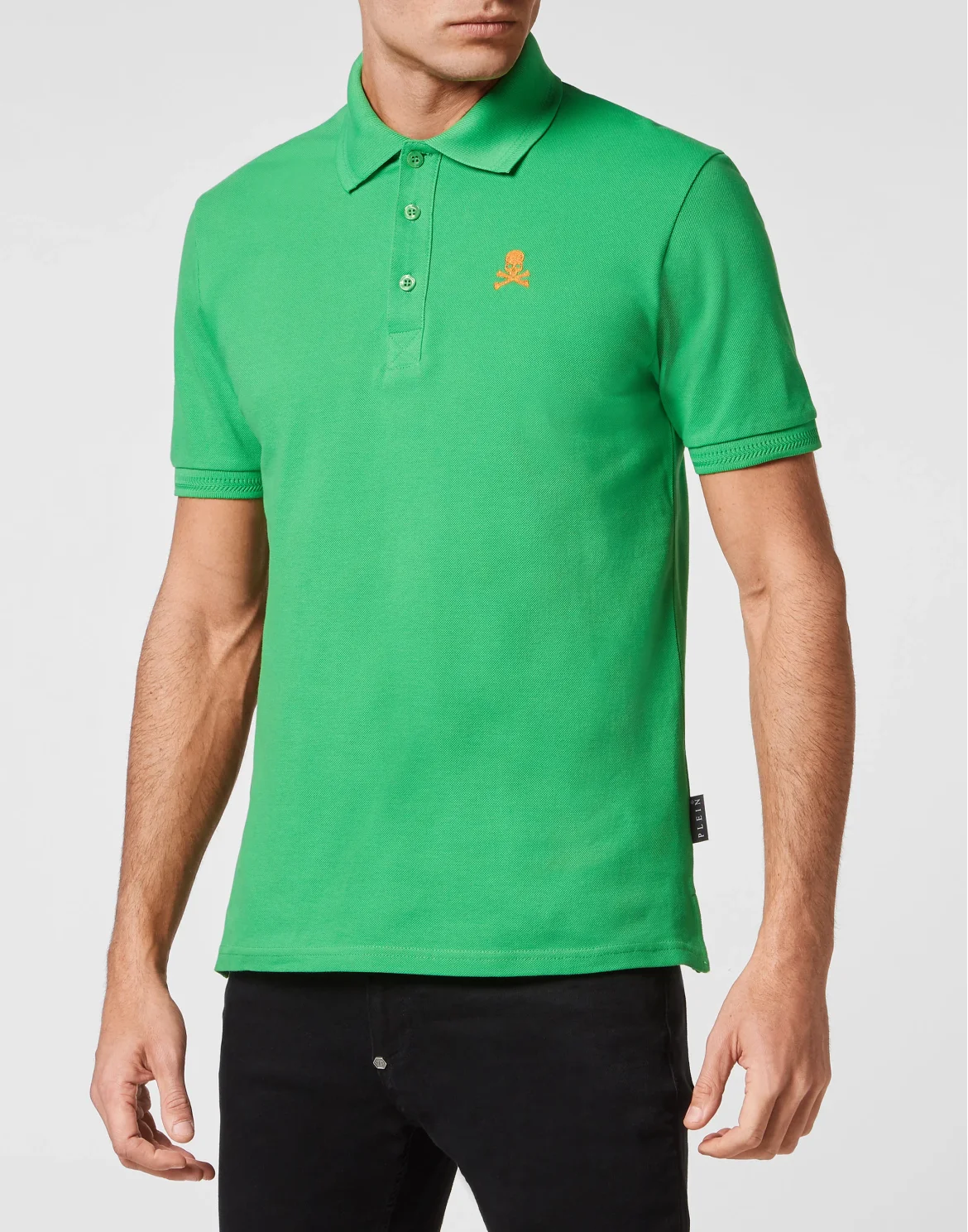 Slim Fit Polo shirt SS Gothic Plein, цвет: Зеленый